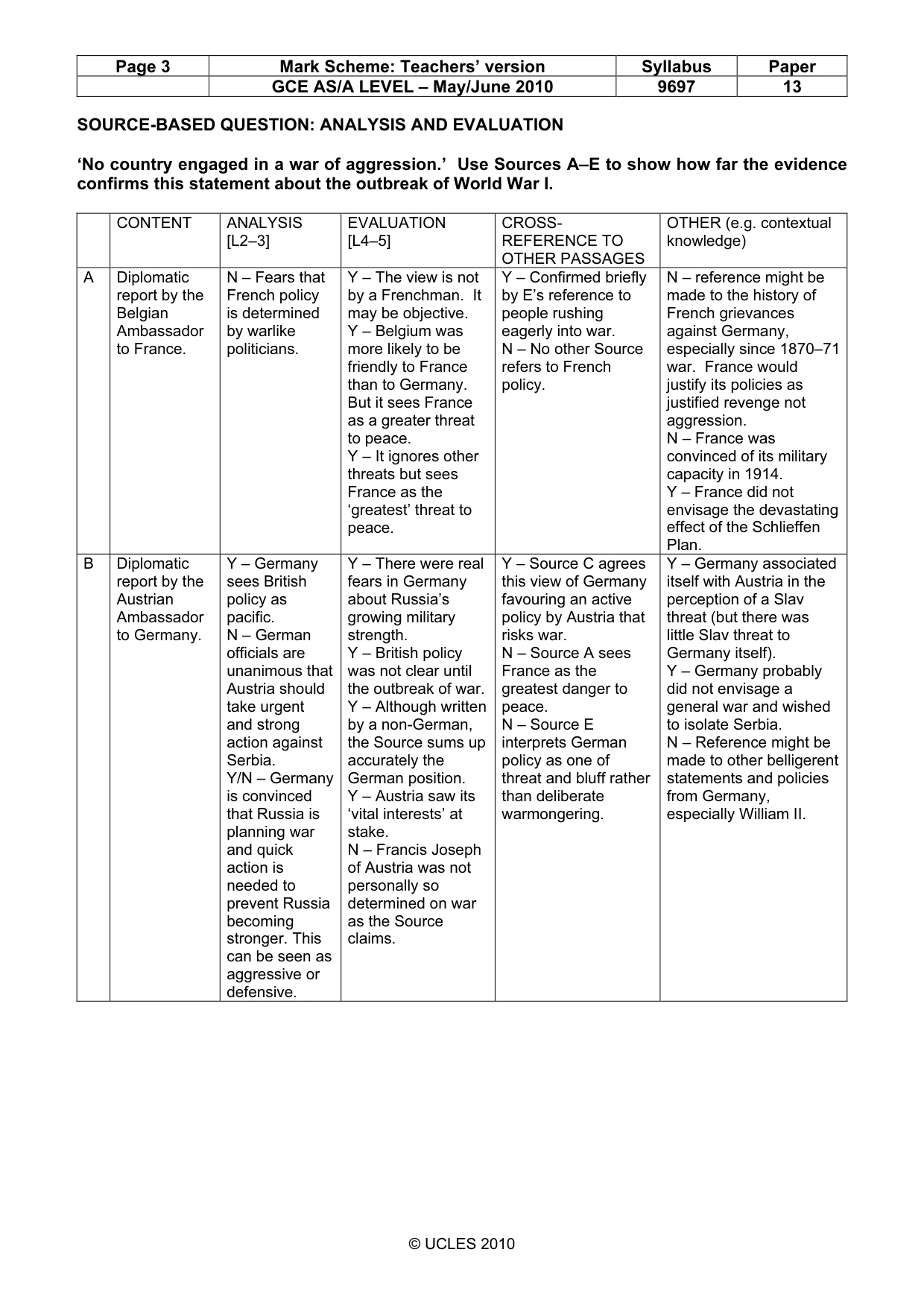 Mark scheme, page 3 of 12