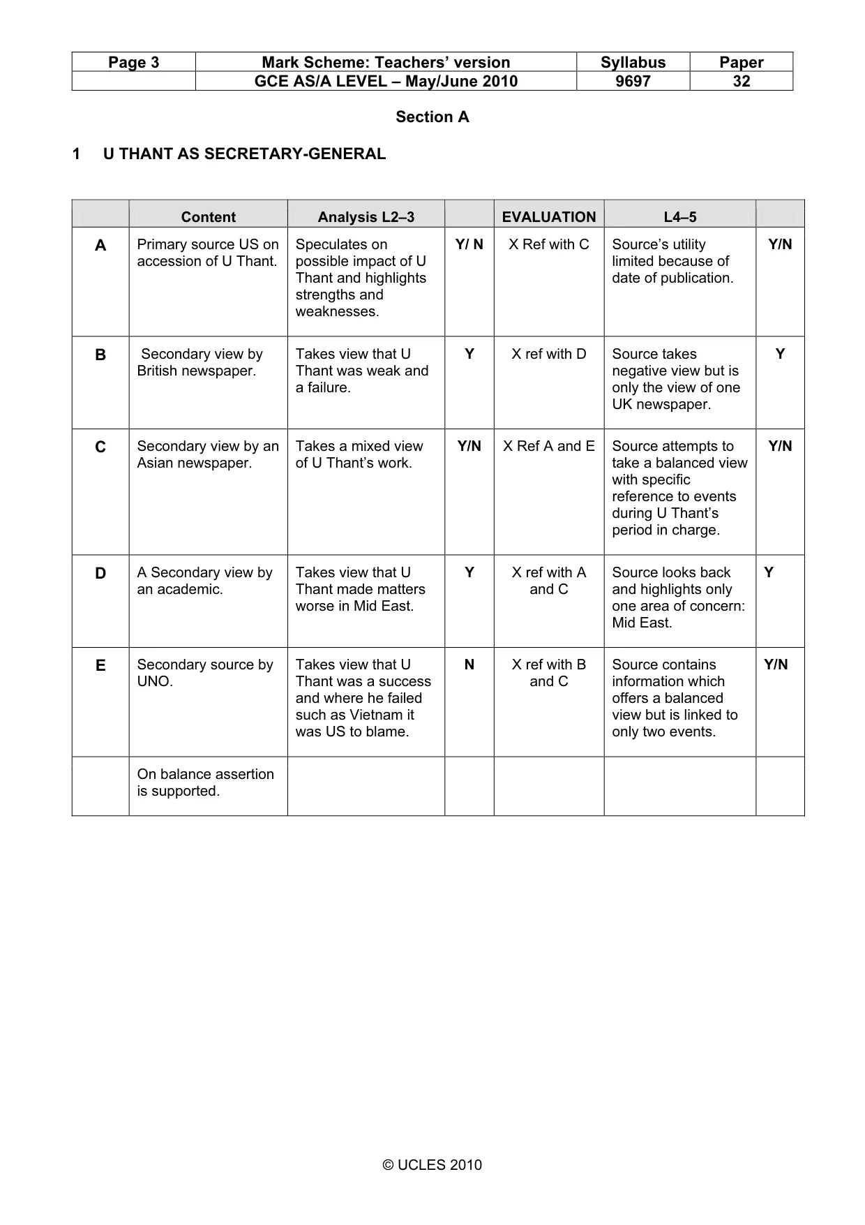 Mark scheme, page 3 of 7