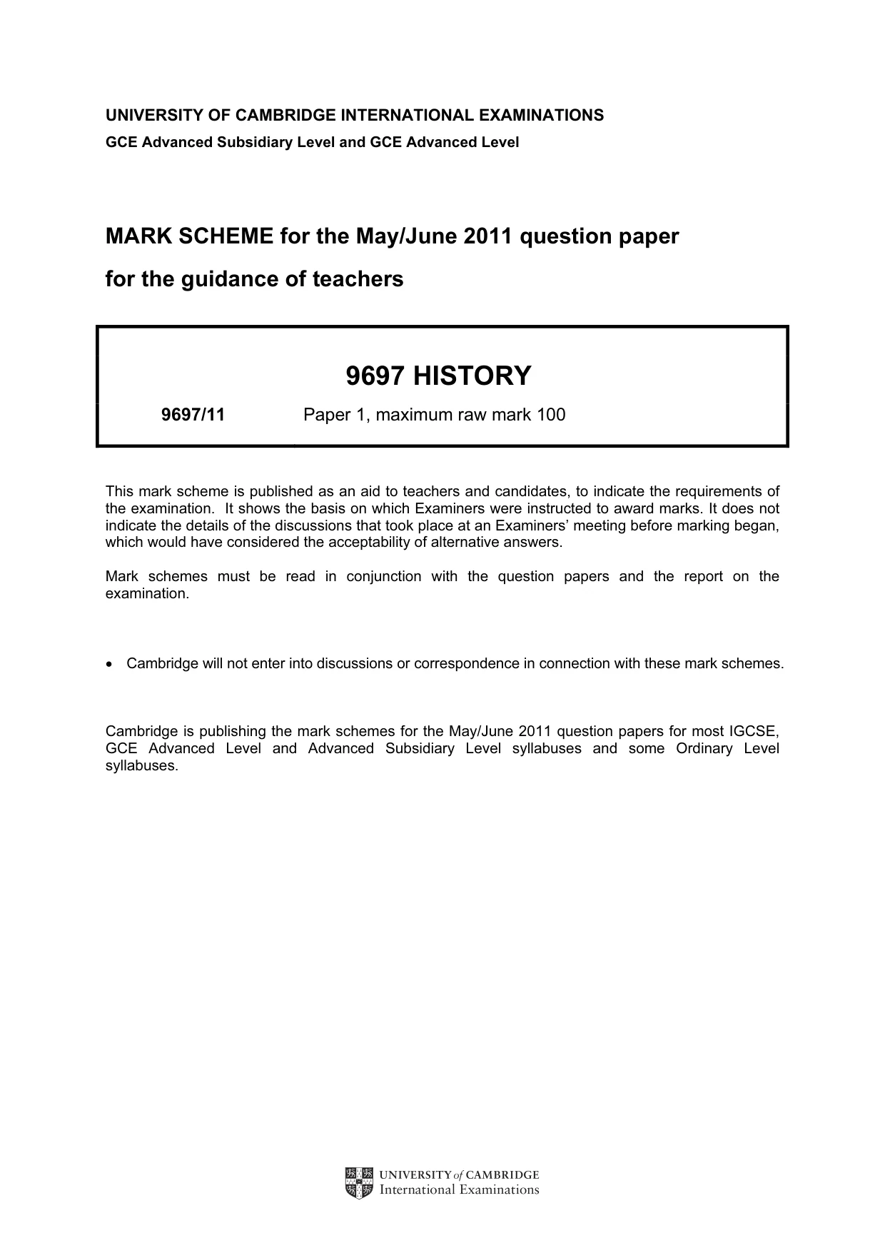 Mark scheme, page 1 of 12