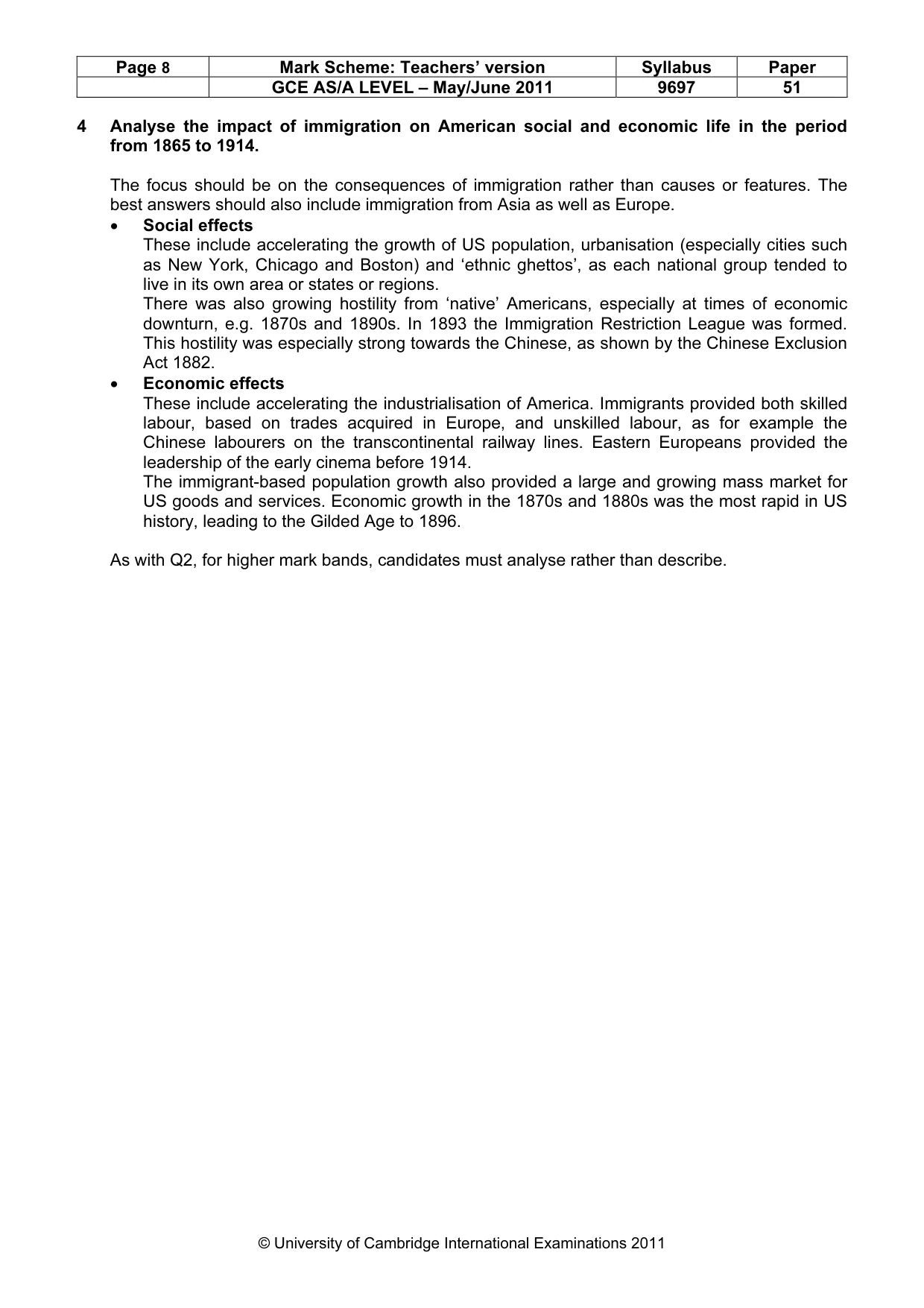 Mark scheme, page 8 of 12