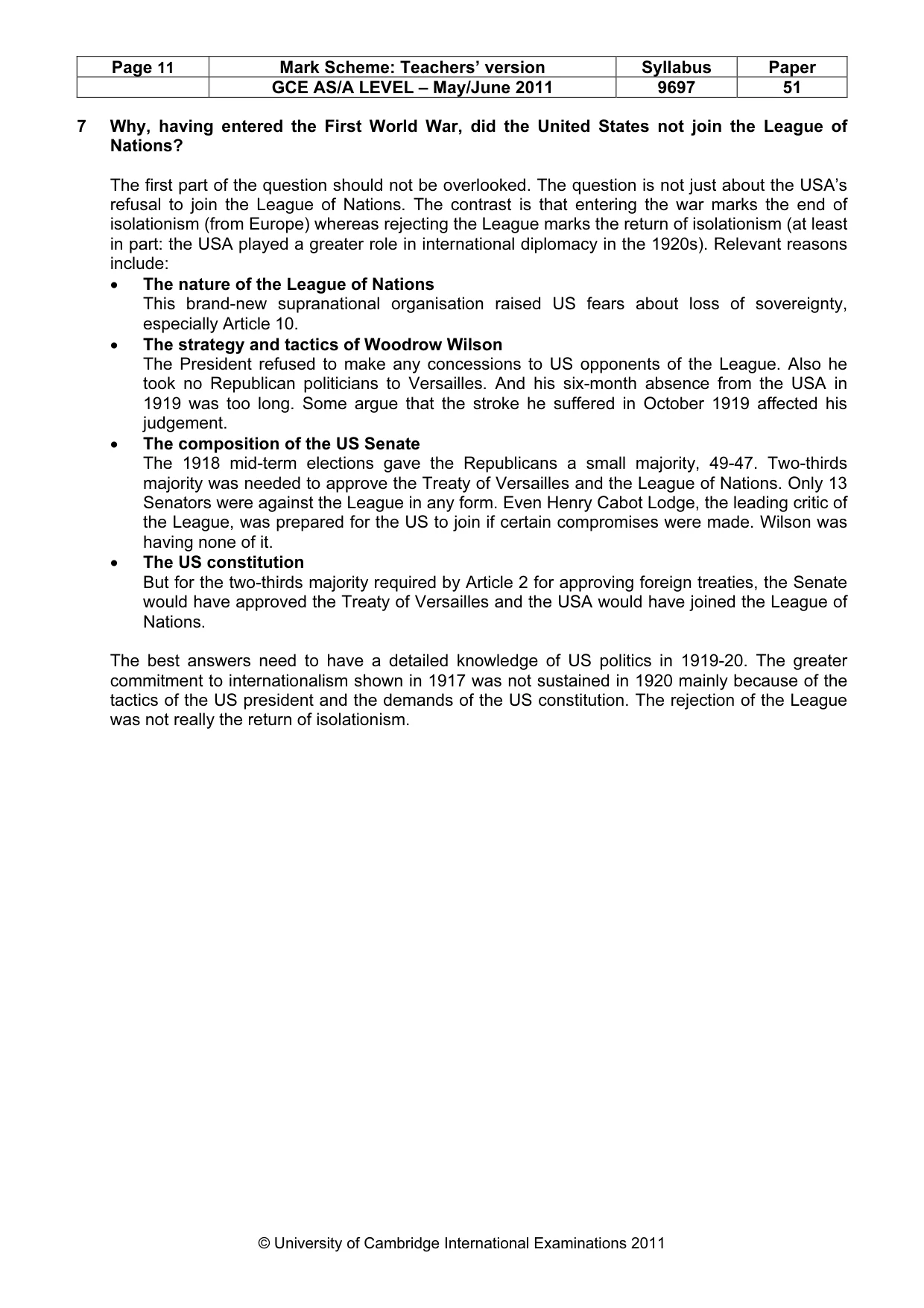 Mark scheme, page 11 of 12