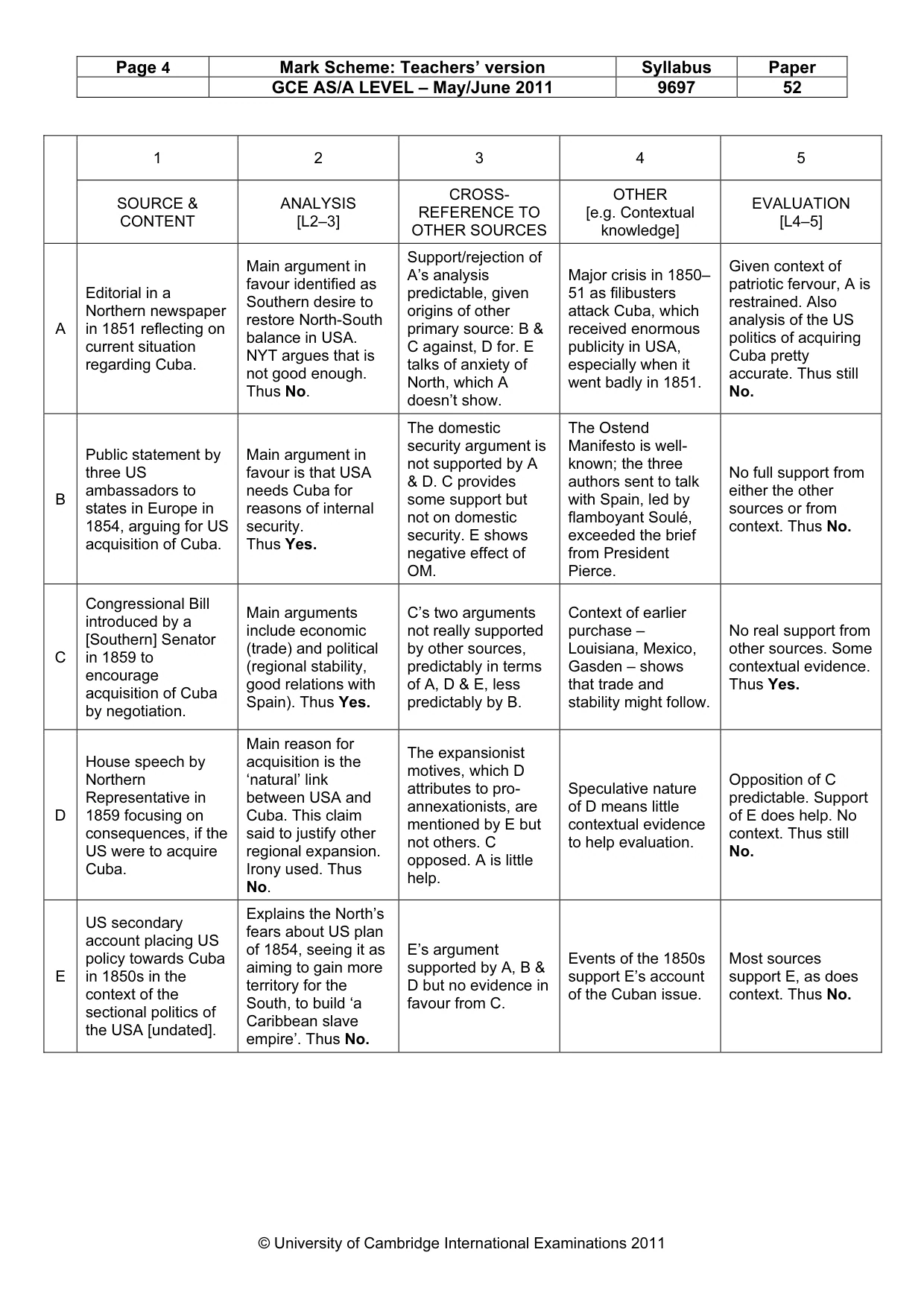 Mark scheme, page 4 of 12