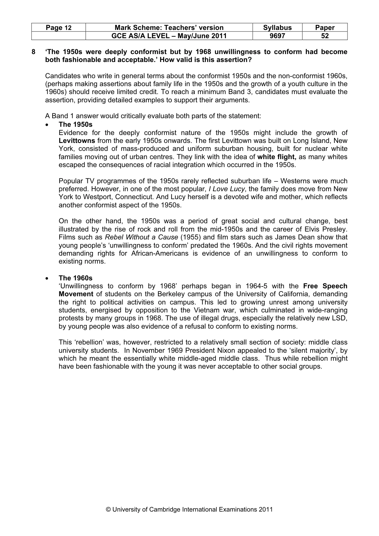 Mark scheme, page 12 of 12