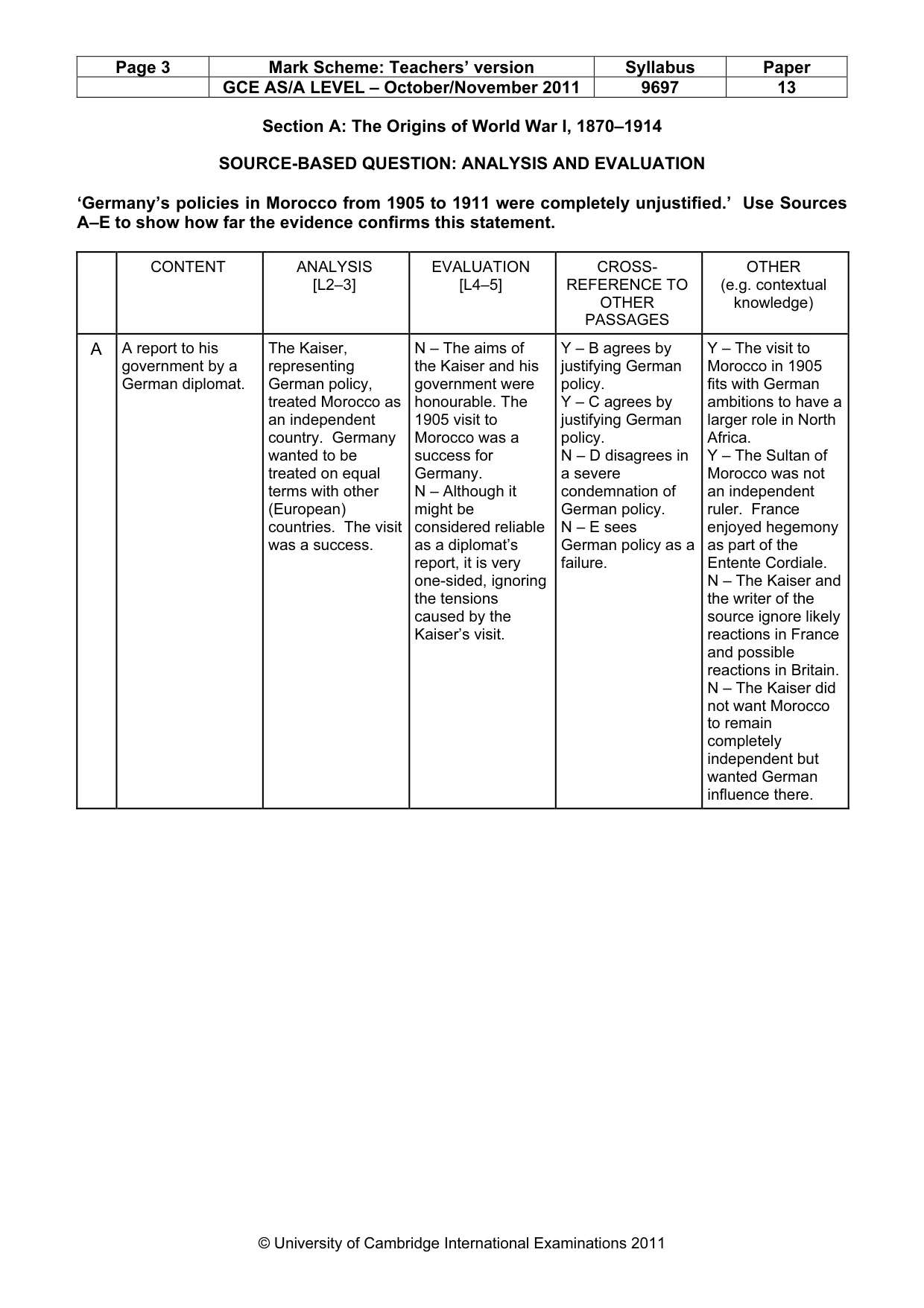 Mark scheme, page 3 of 12