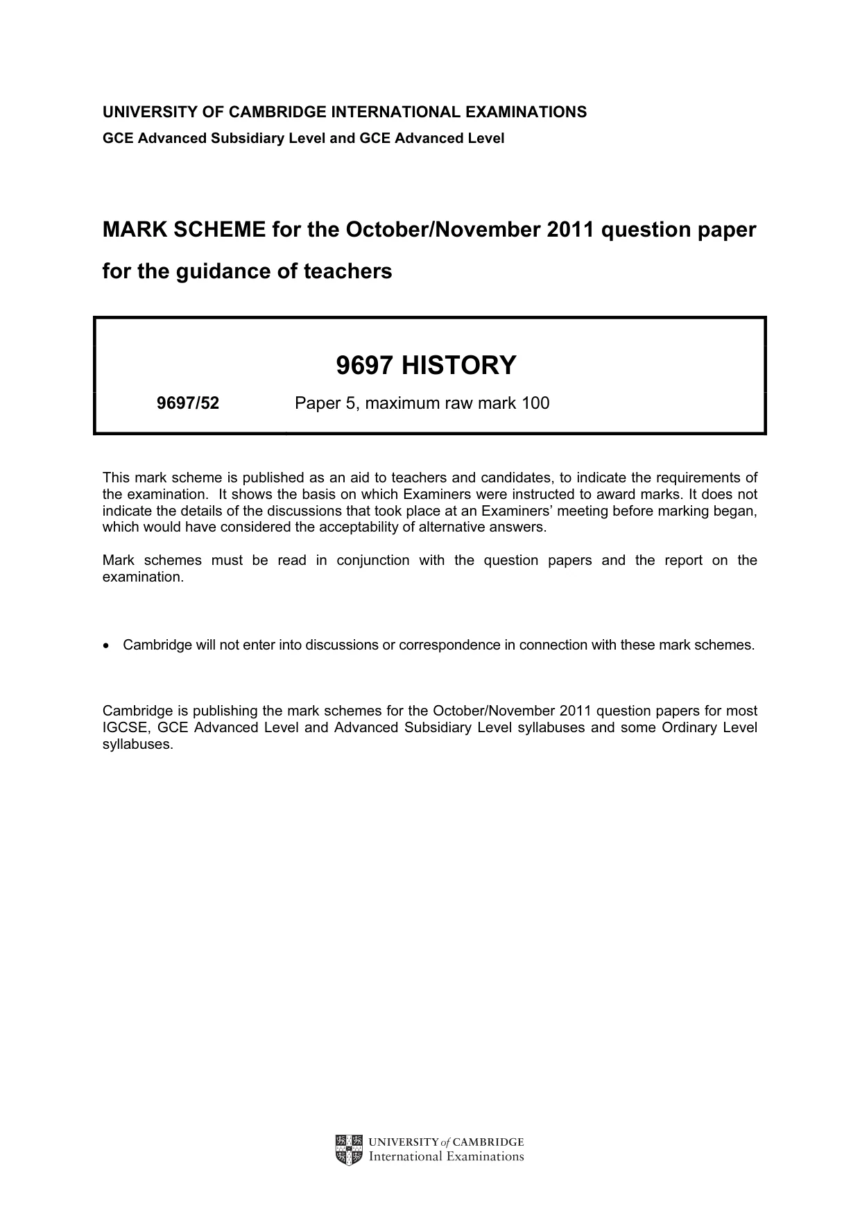 Mark scheme, page 1 of 12