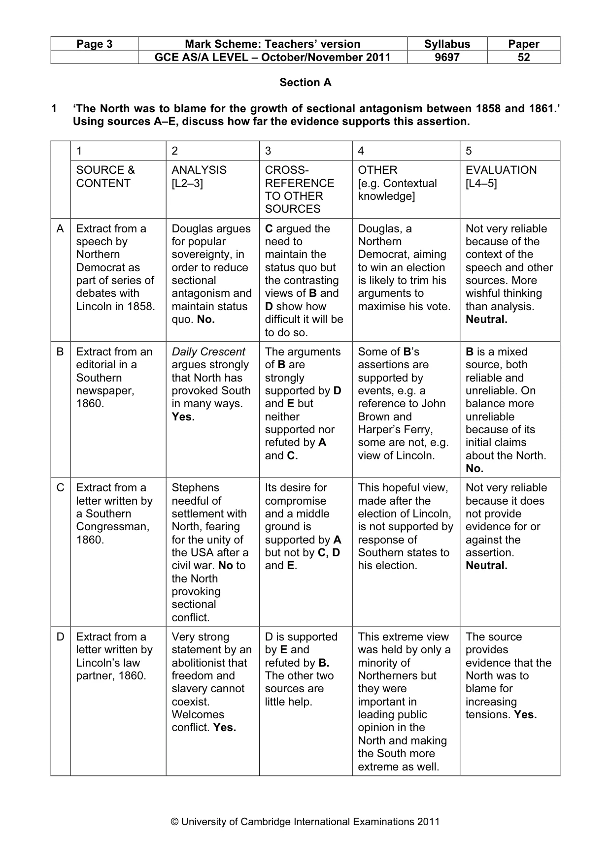 Mark scheme, page 3 of 12