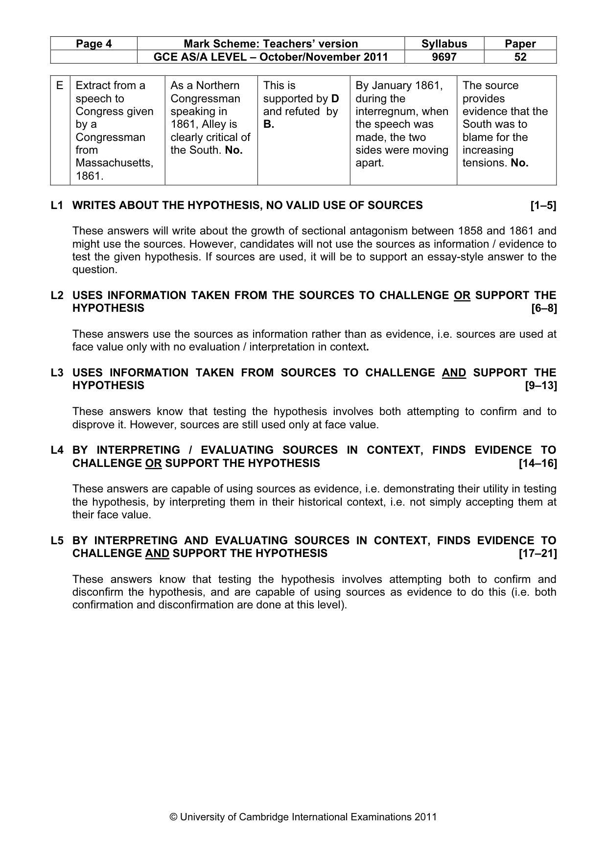 Mark scheme, page 4 of 12