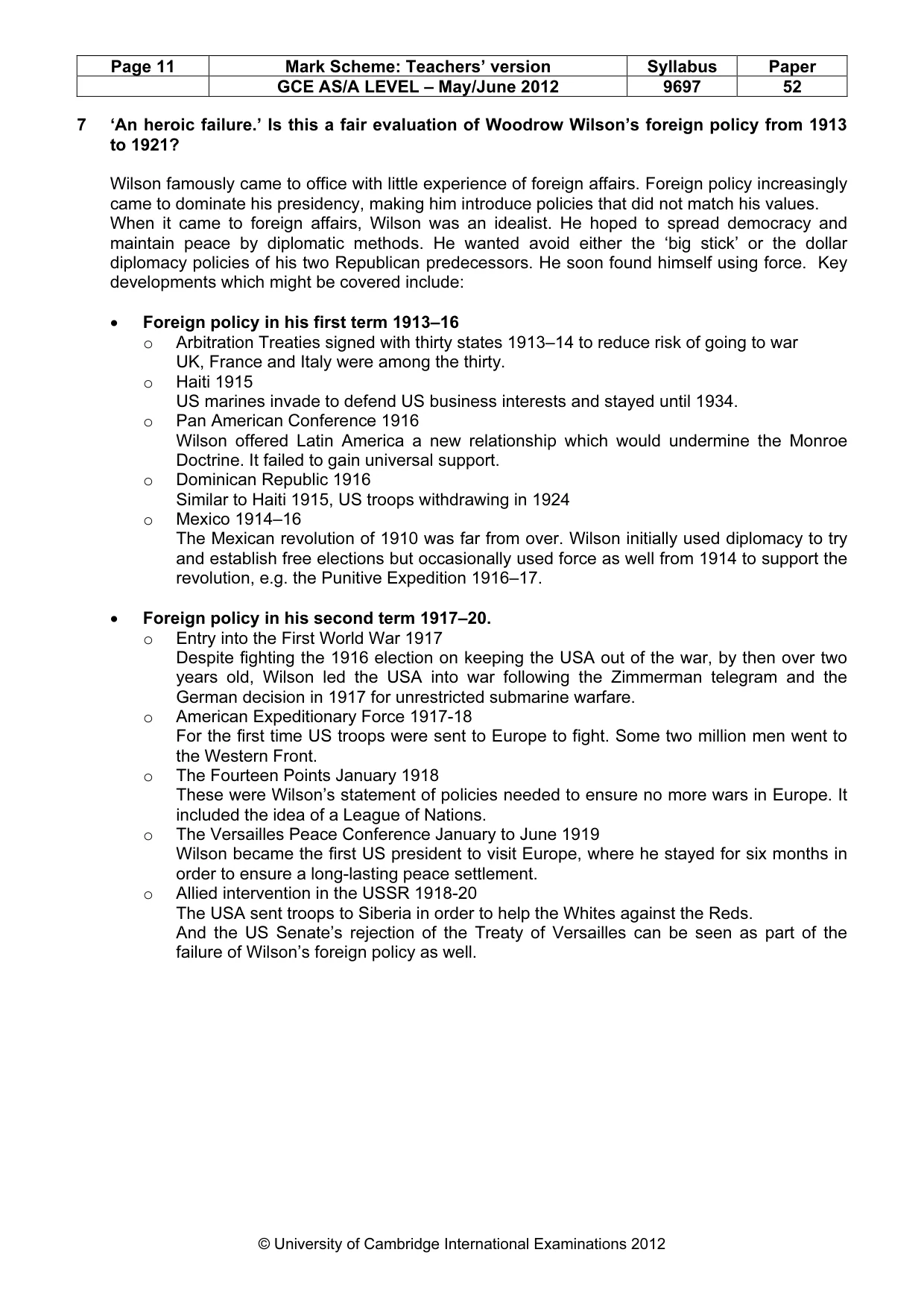 Mark scheme, page 11 of 12