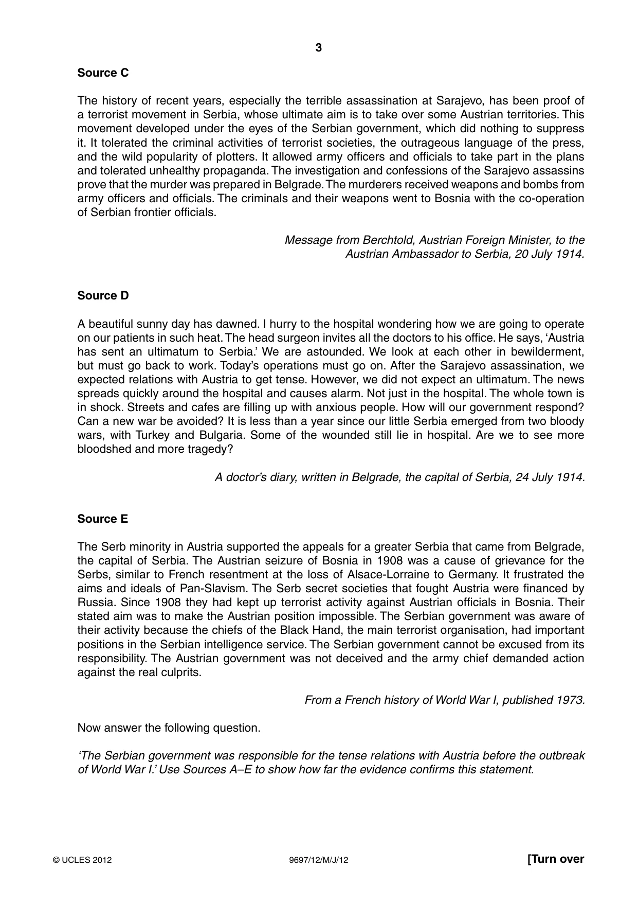 Cambridge A Level History (pre-2015) 9697 2012 May/June Paper 1 · Variant 2 question paper, page 3 of 4