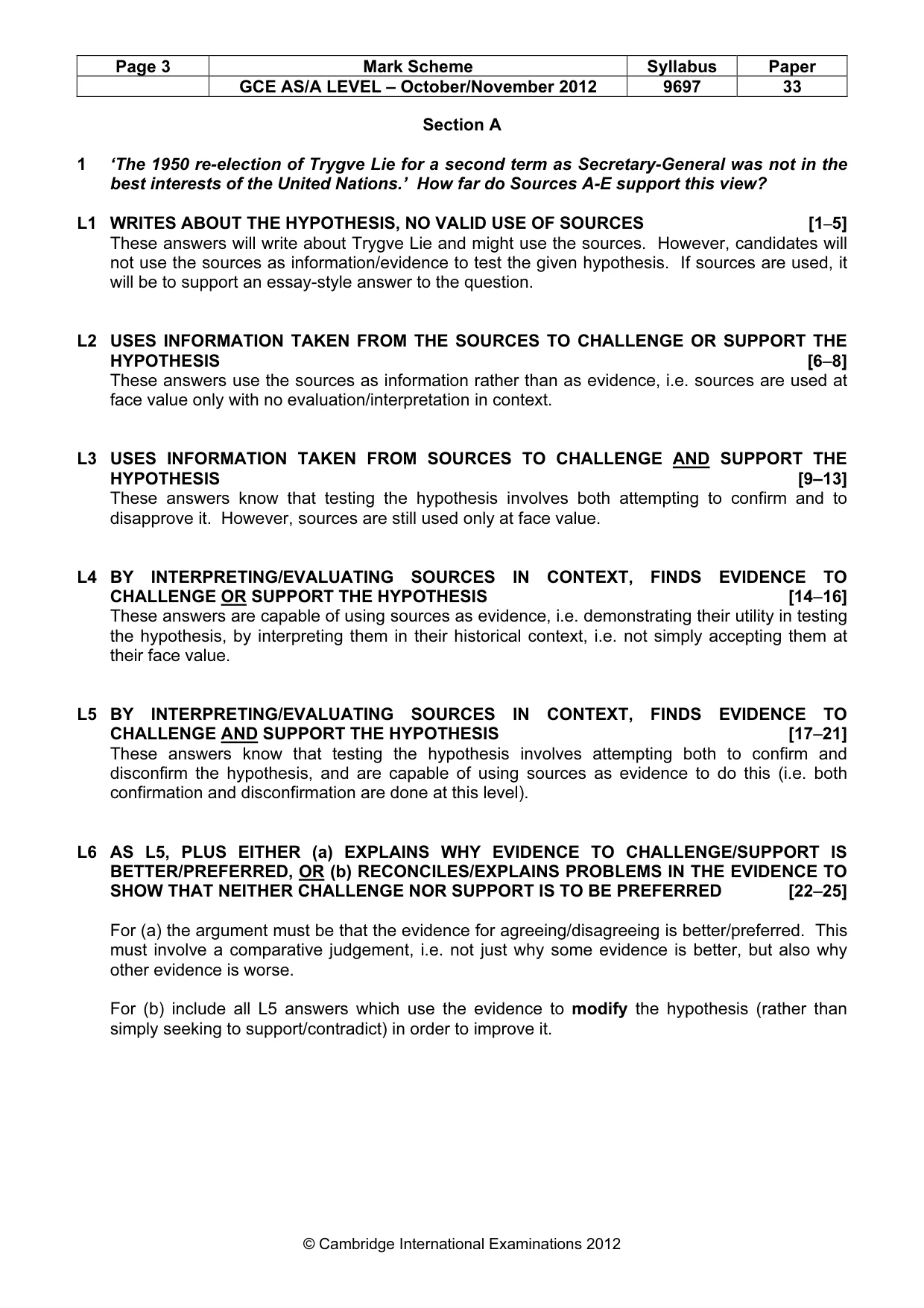 Mark scheme, page 3 of 12