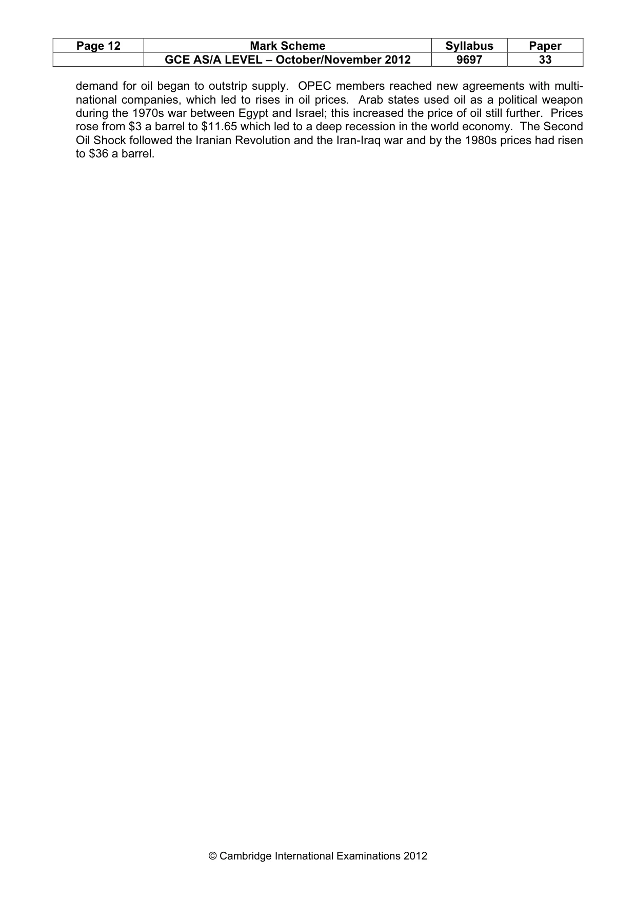 Mark scheme, page 12 of 12