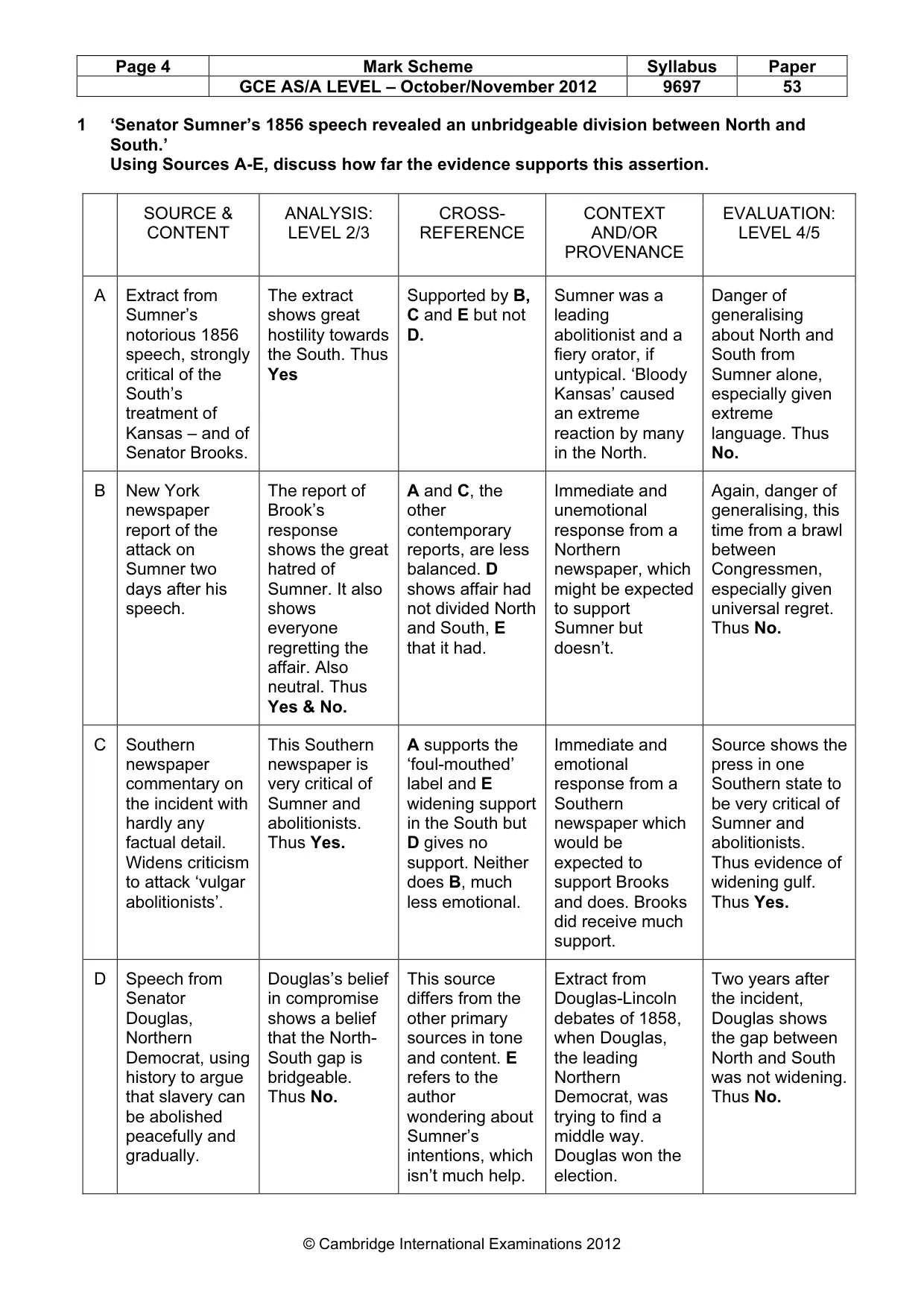 Mark scheme, page 4 of 11