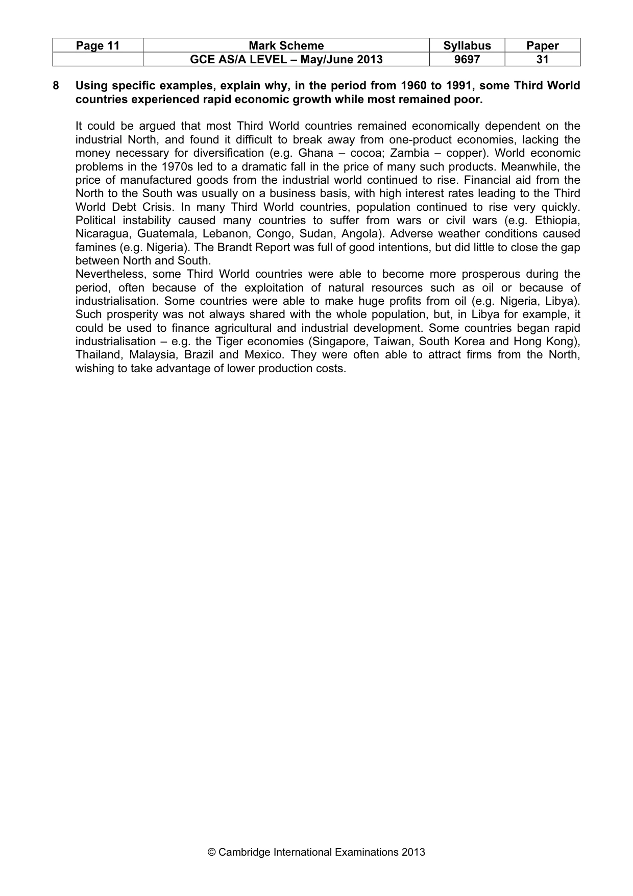 Mark scheme, page 11 of 11