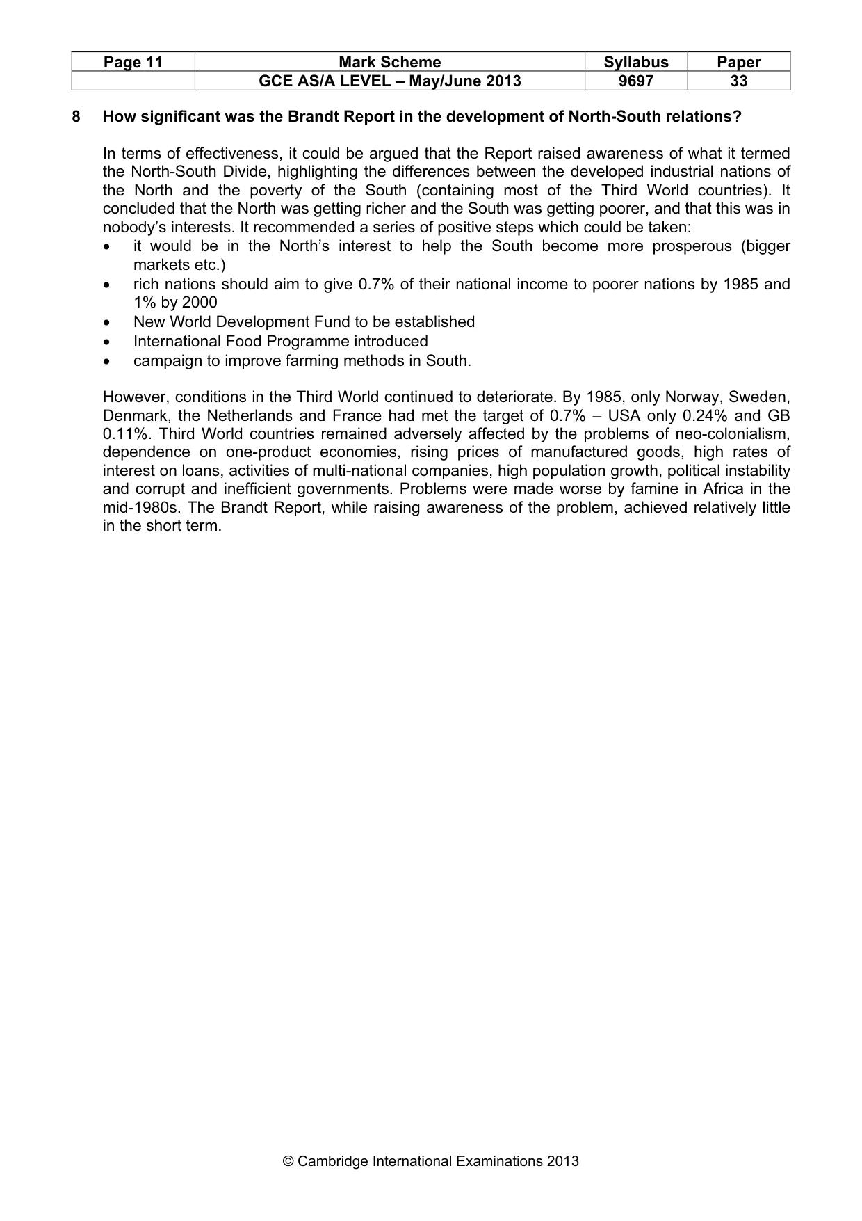 Mark scheme, page 11 of 11