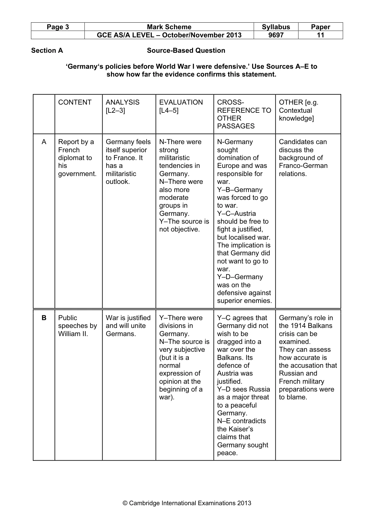 Mark scheme, page 3 of 12