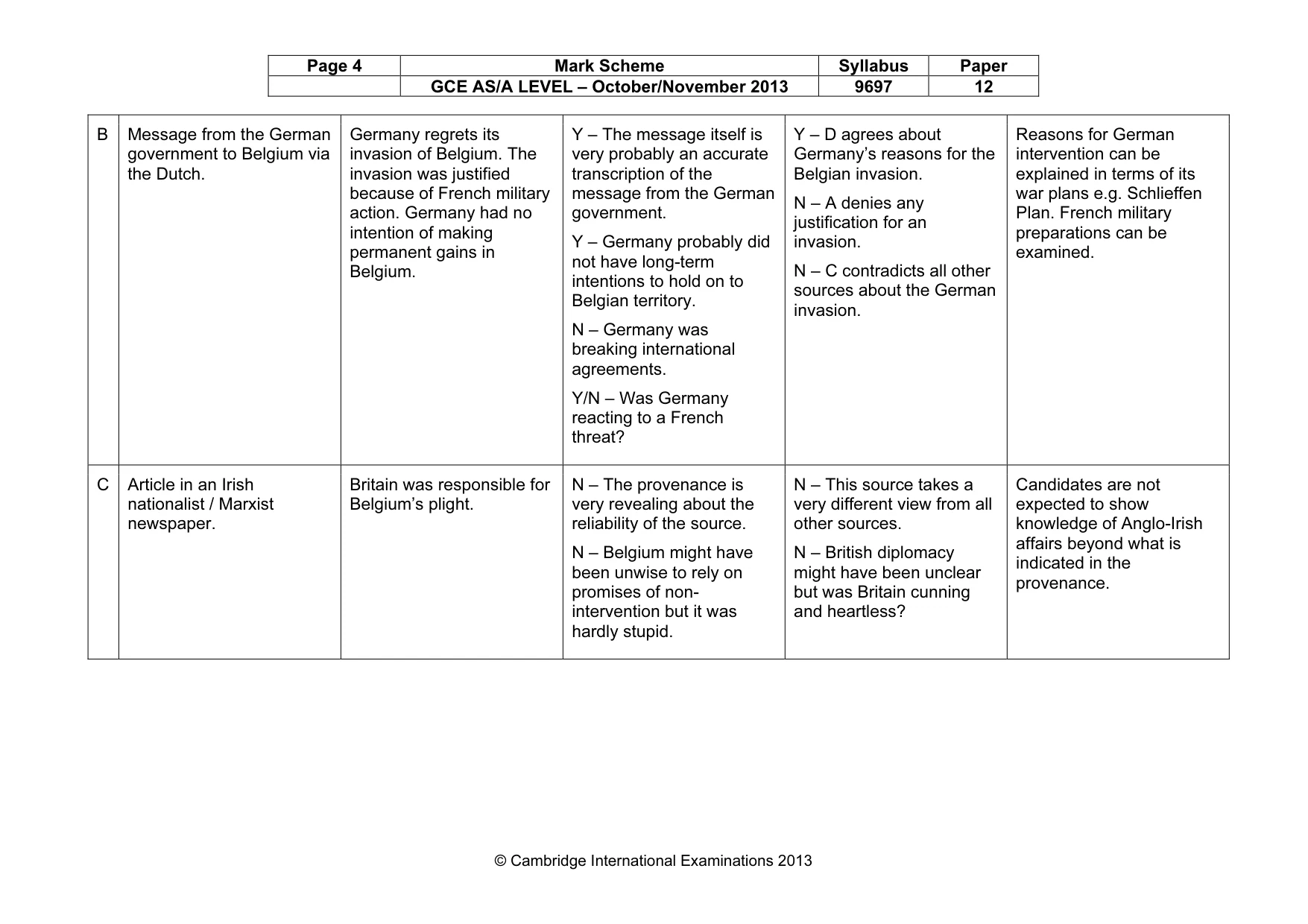 Mark scheme, page 4 of 11