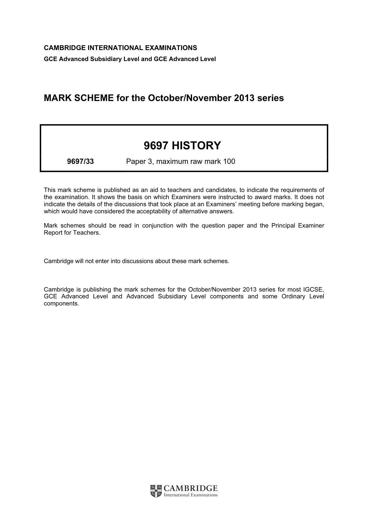 Mark scheme, page 1 of 11