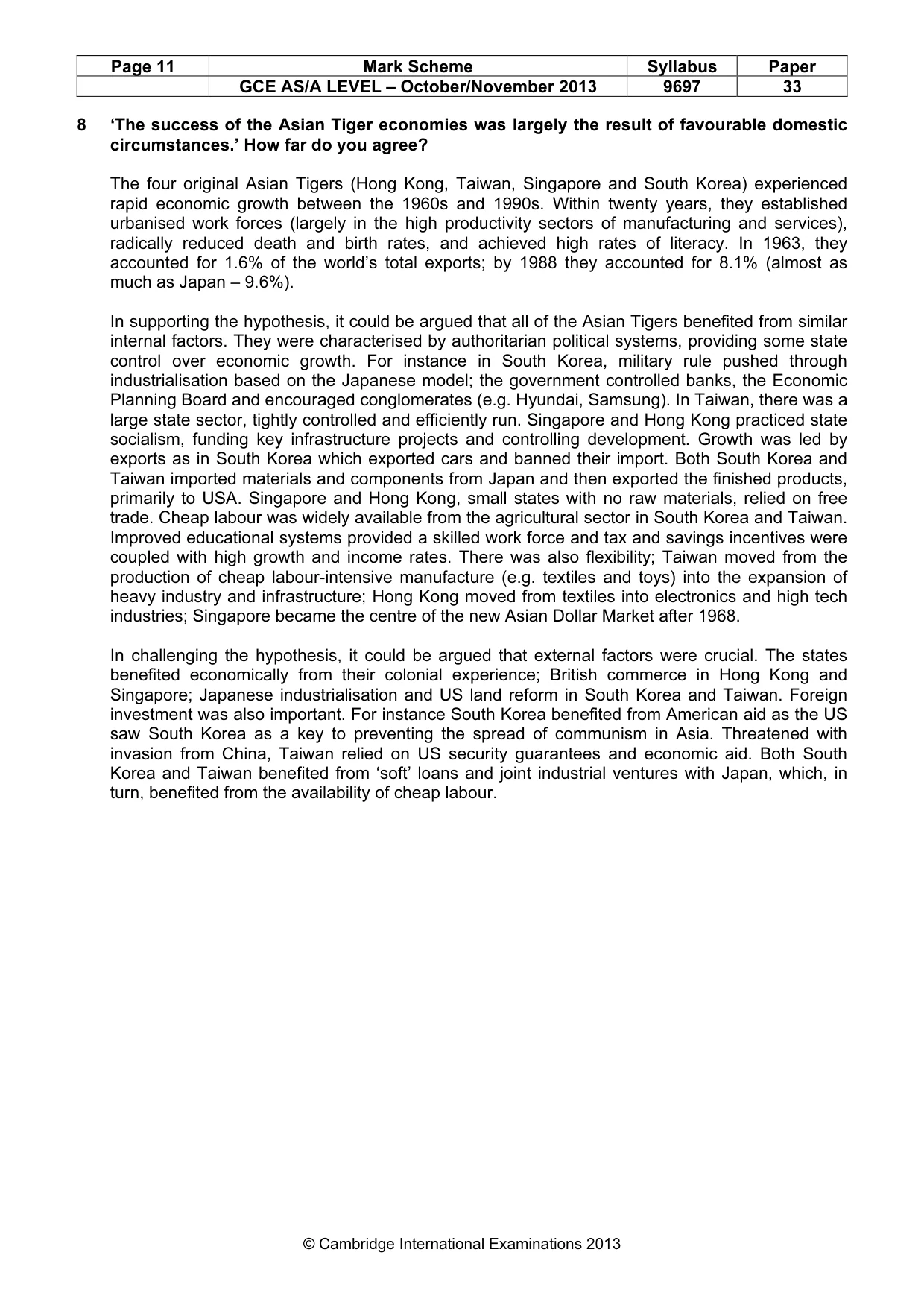 Mark scheme, page 11 of 11