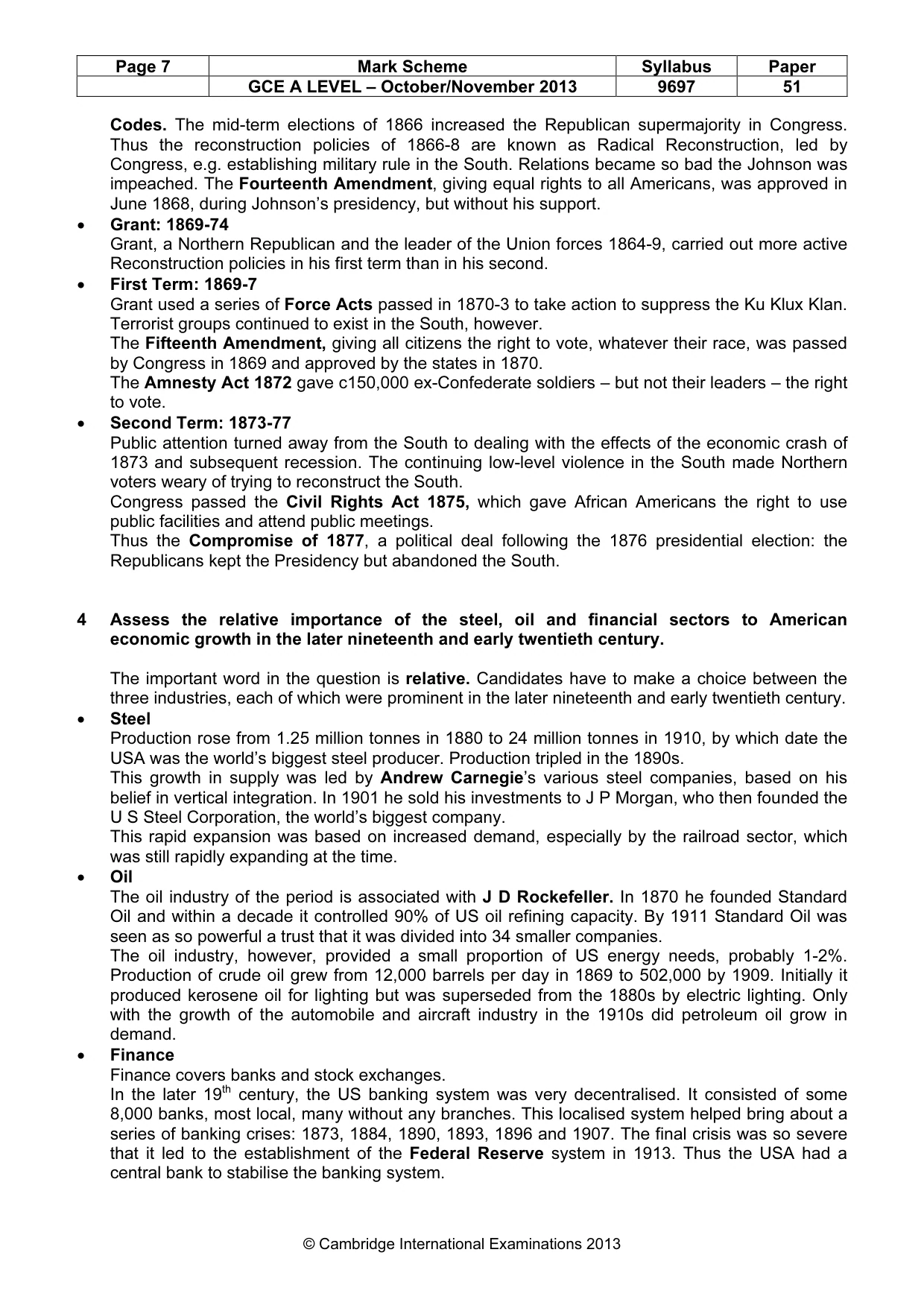 Mark scheme, page 7 of 10
