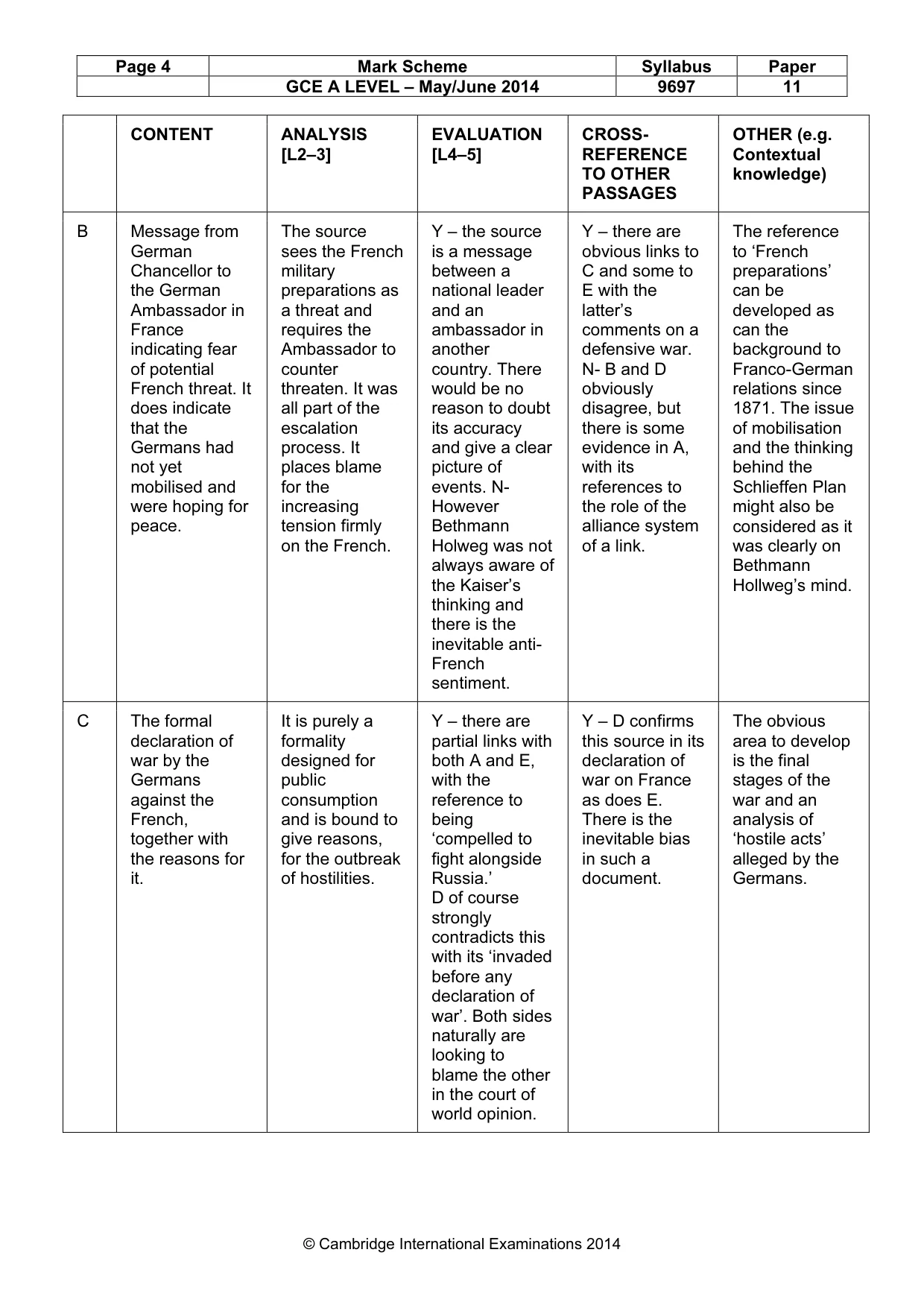 Mark scheme, page 4 of 12