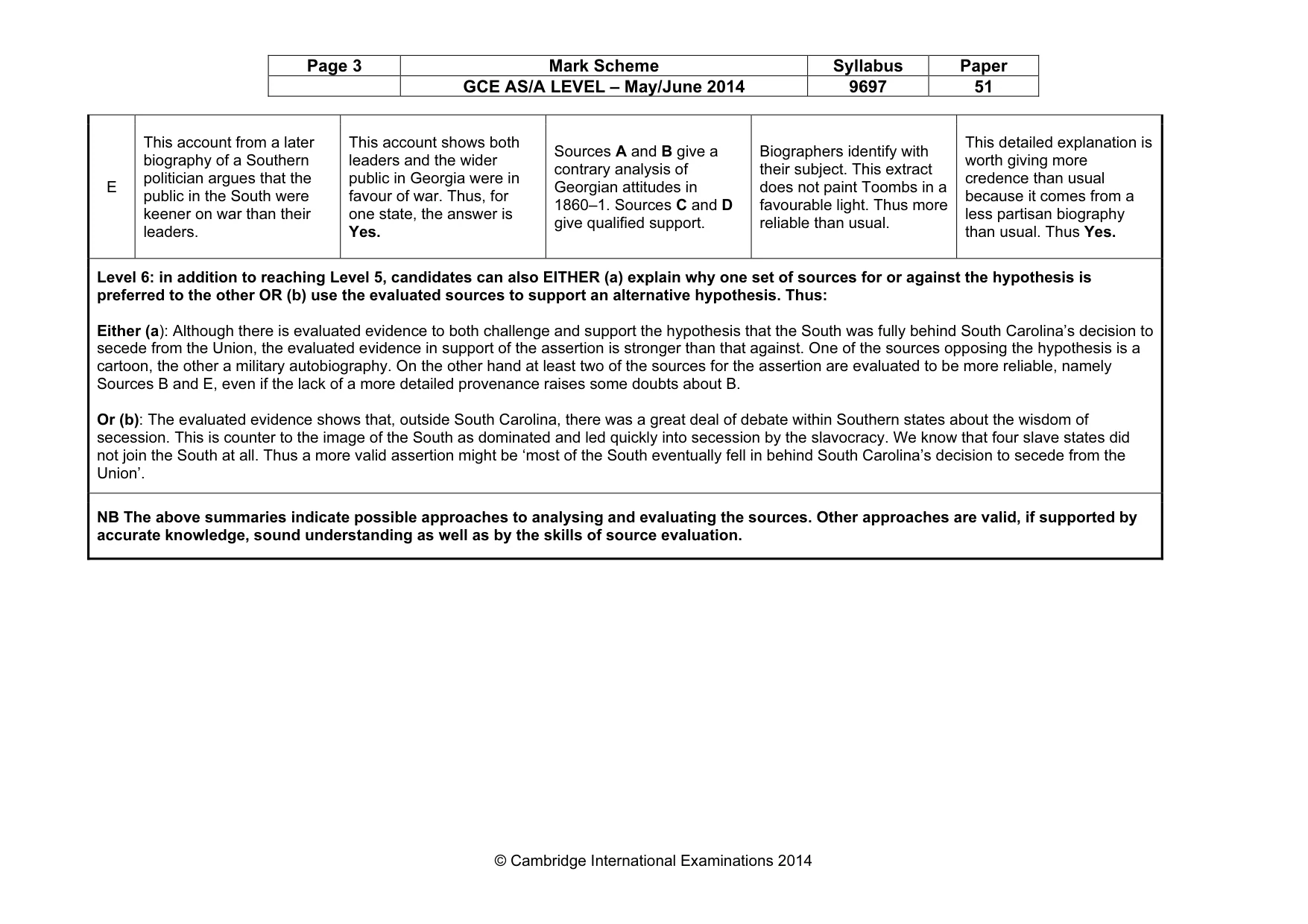 Mark scheme, page 3 of 11