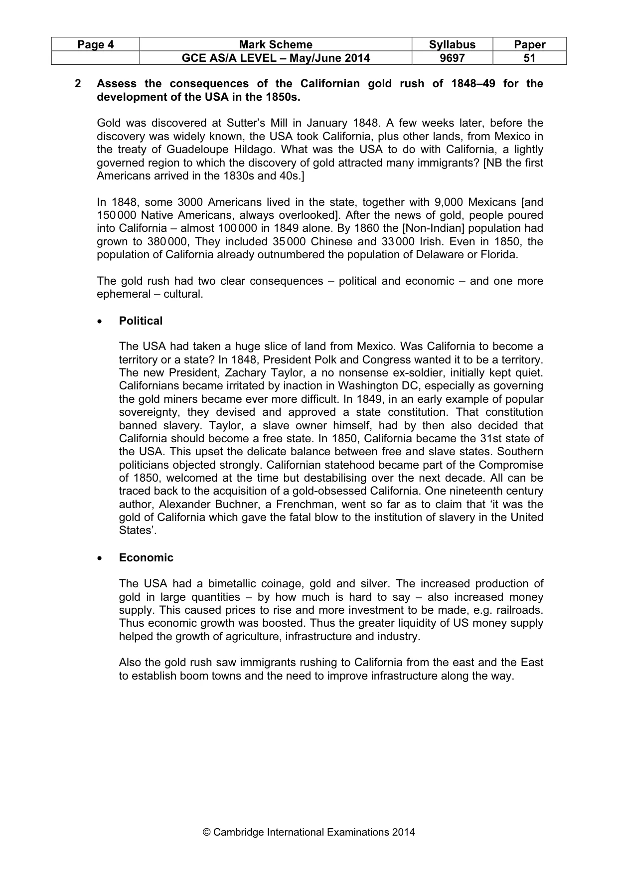 Mark scheme, page 4 of 11