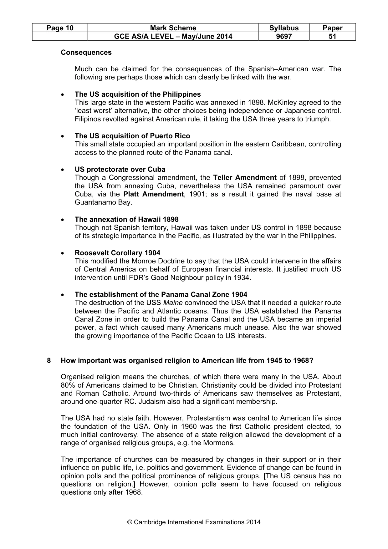 Mark scheme, page 10 of 11
