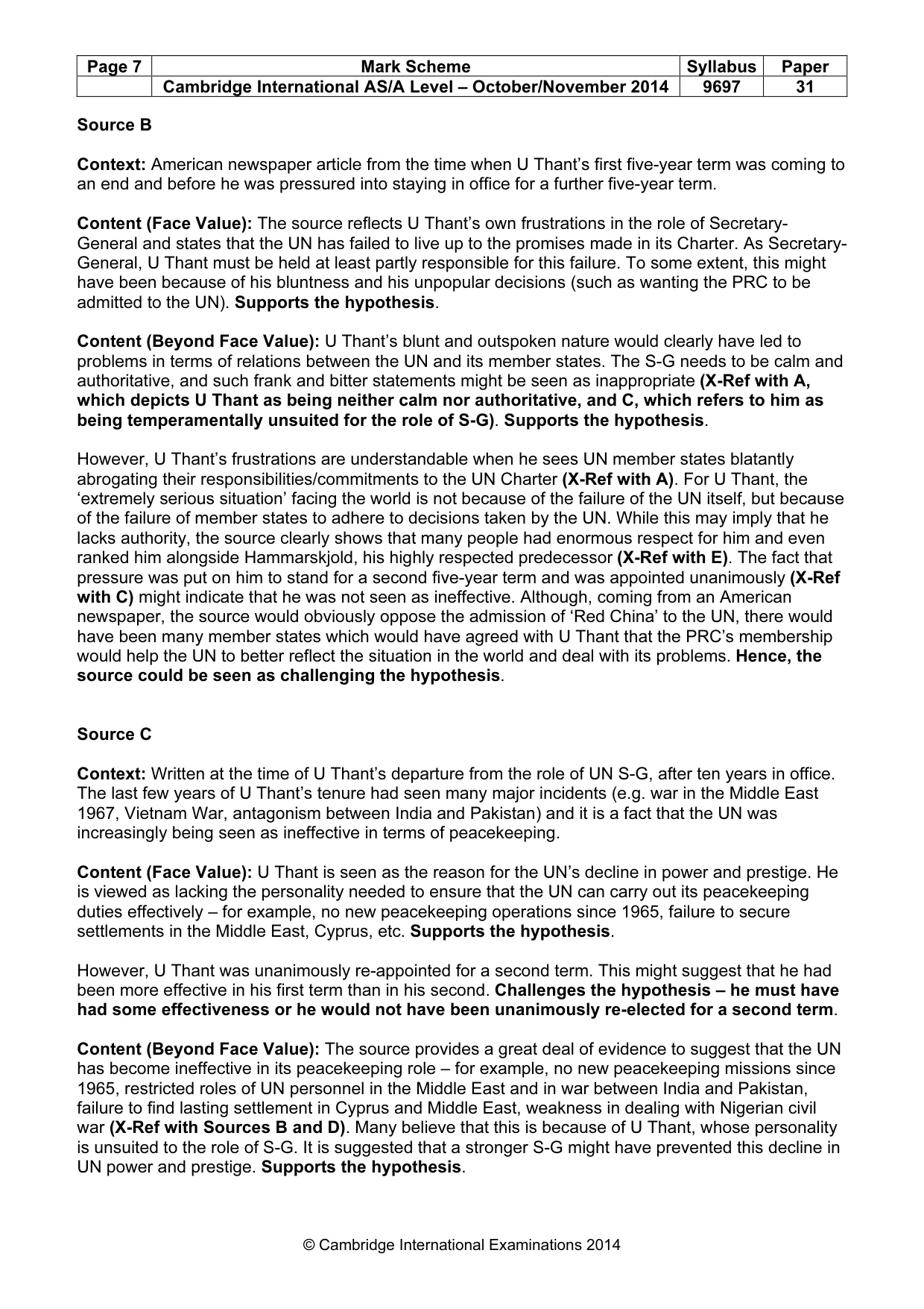 Mark scheme, page 7 of 16