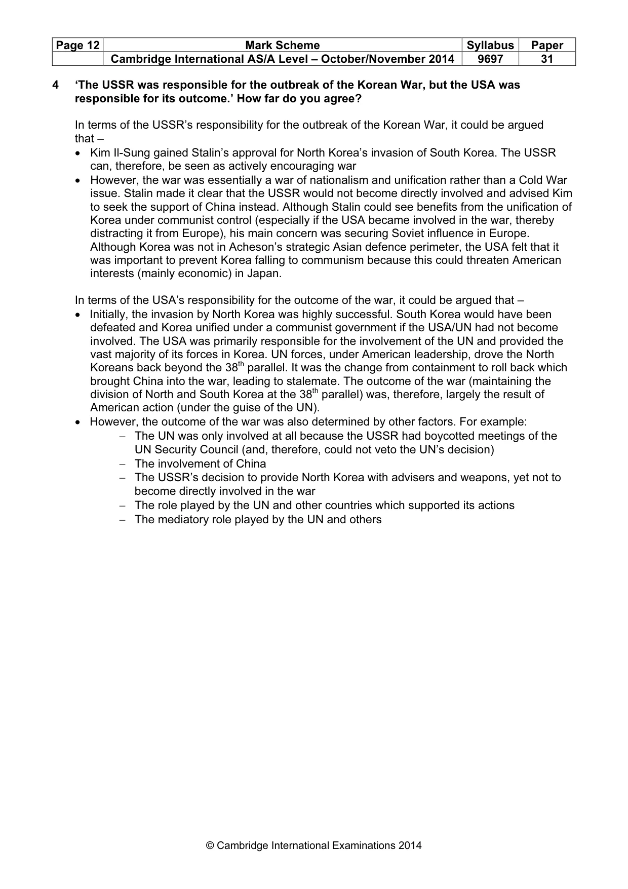 Mark scheme, page 12 of 16