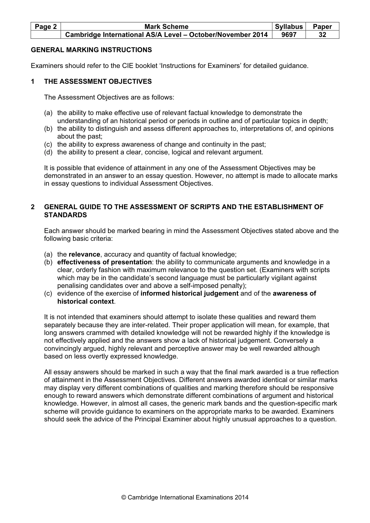Mark scheme, page 2 of 16
