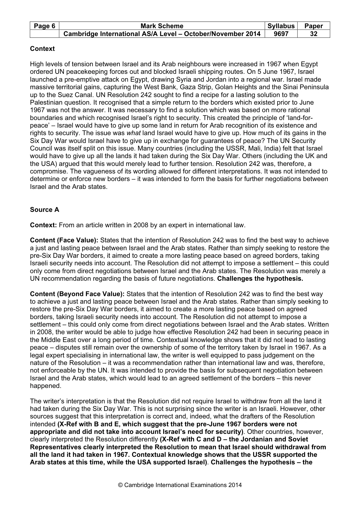 Mark scheme, page 6 of 16