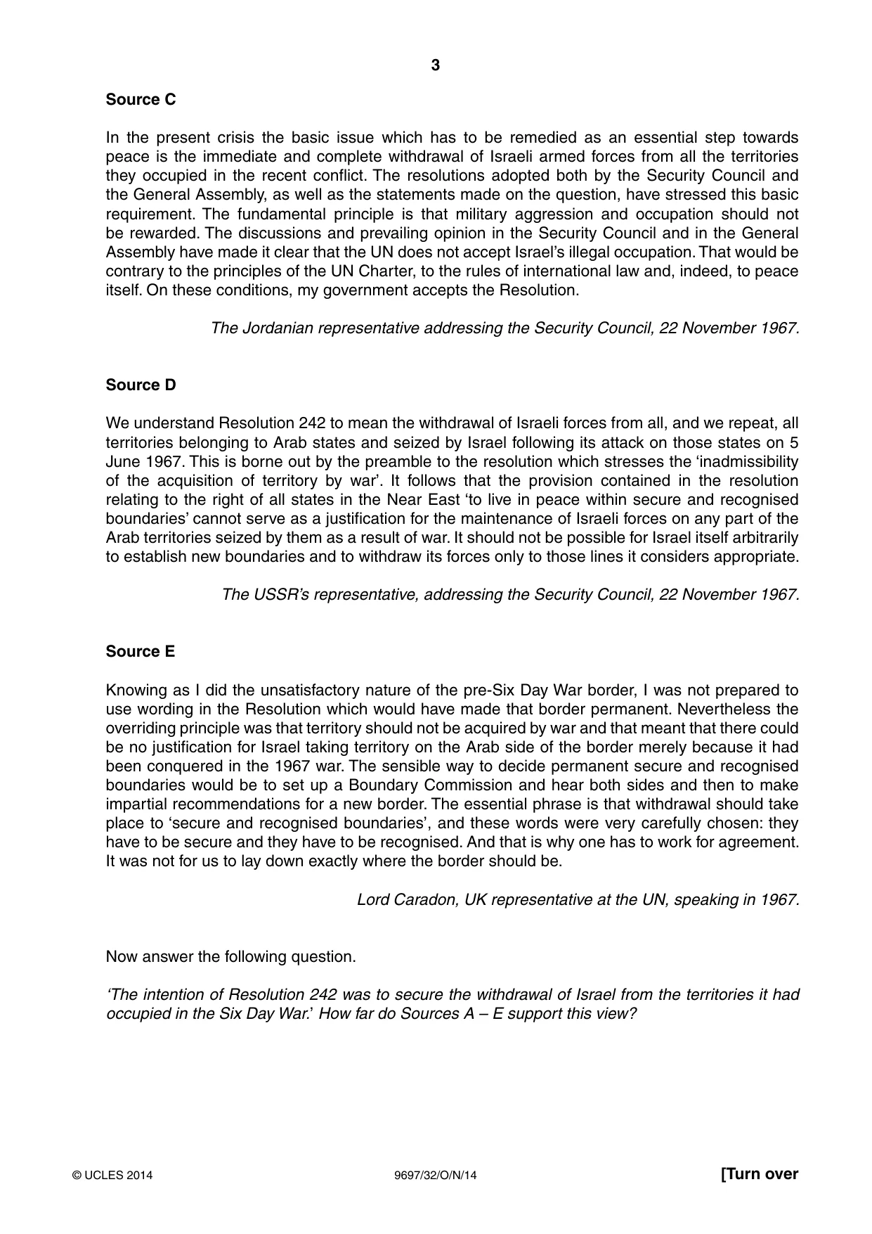 Cambridge A Level History (pre-2015) 9697 2014 Oct/Nov Paper 3 · Variant 2 question paper, page 3 of 4