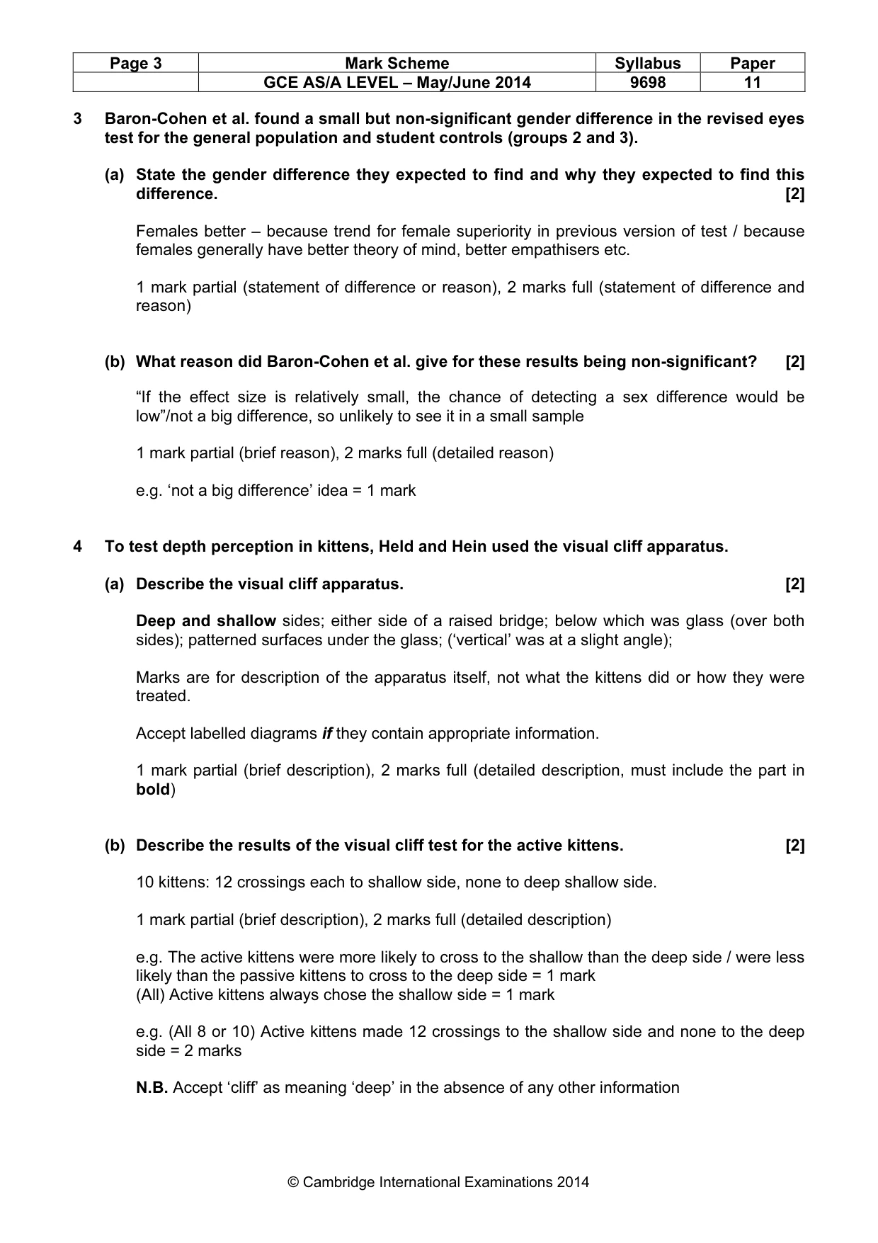 Mark scheme, page 3 of 16