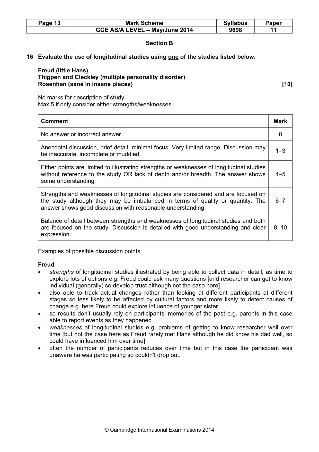 Mark scheme, page 13 of 16