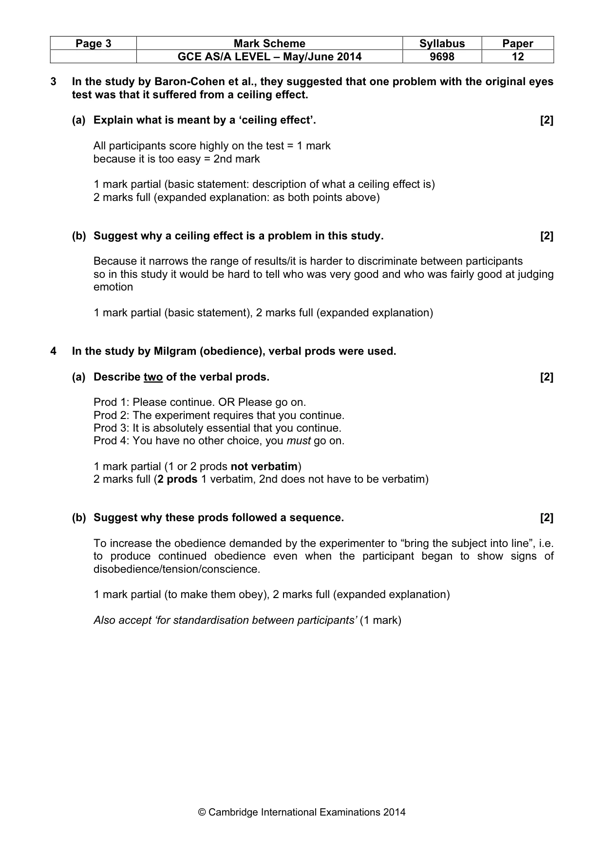 Mark scheme, page 3 of 13