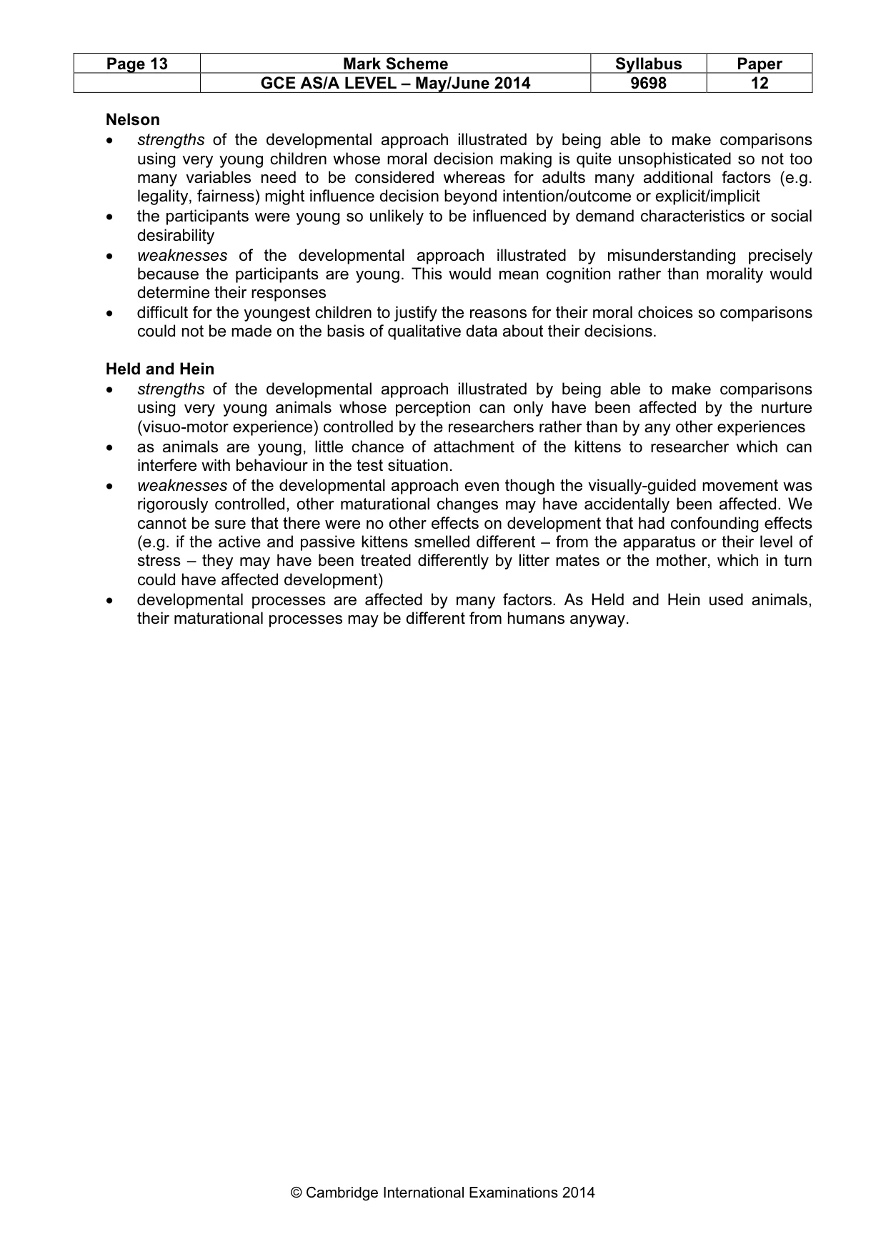 Mark scheme, page 13 of 13