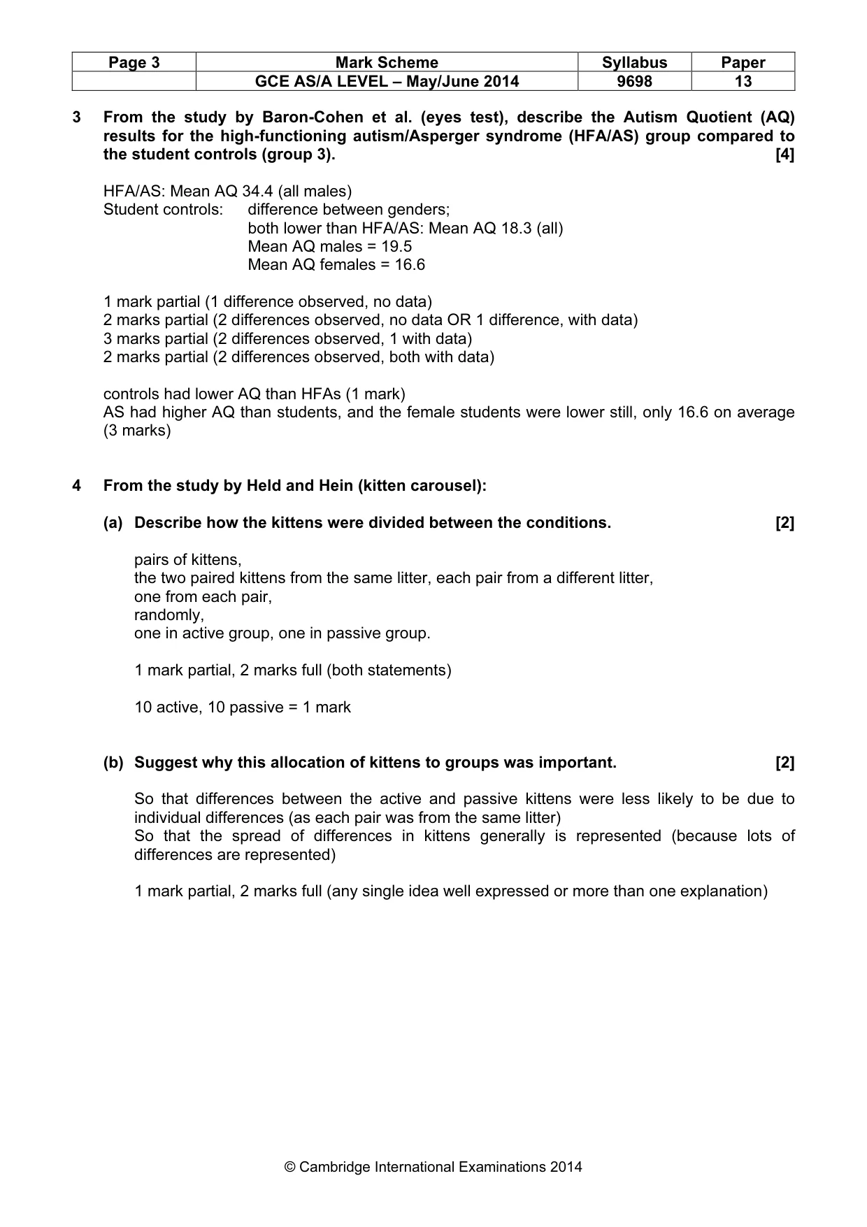 Mark scheme, page 3 of 12
