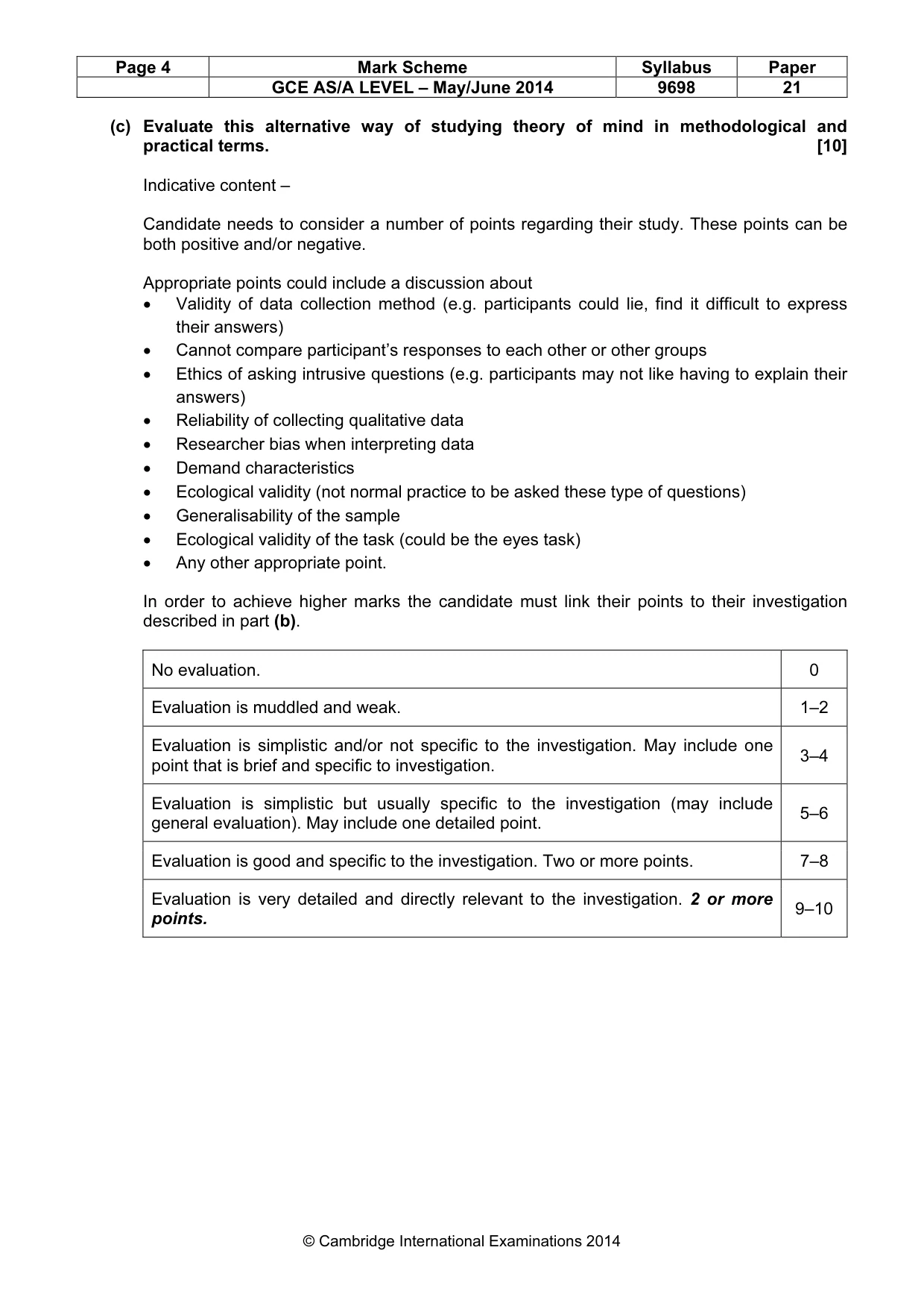Mark scheme, page 4 of 12