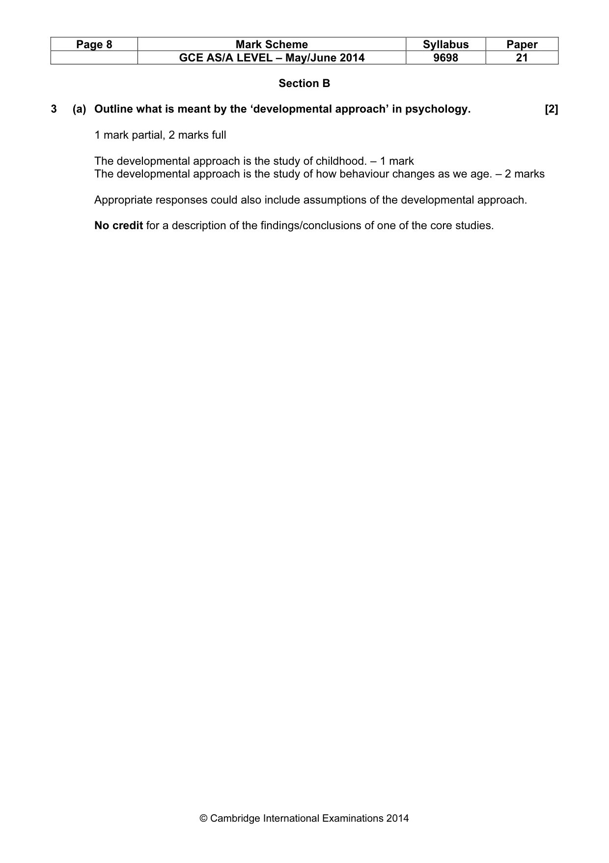 Mark scheme, page 8 of 12