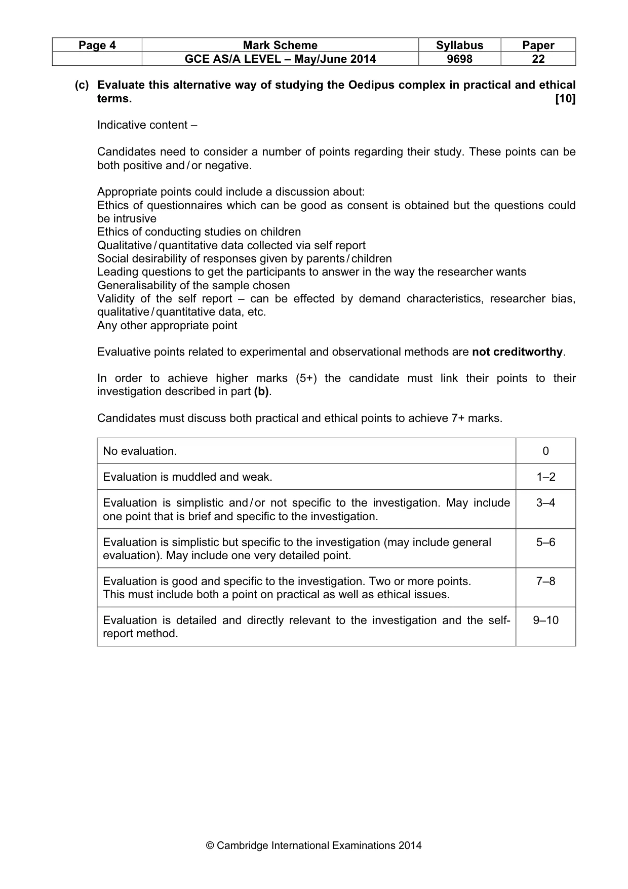 Mark scheme, page 4 of 12