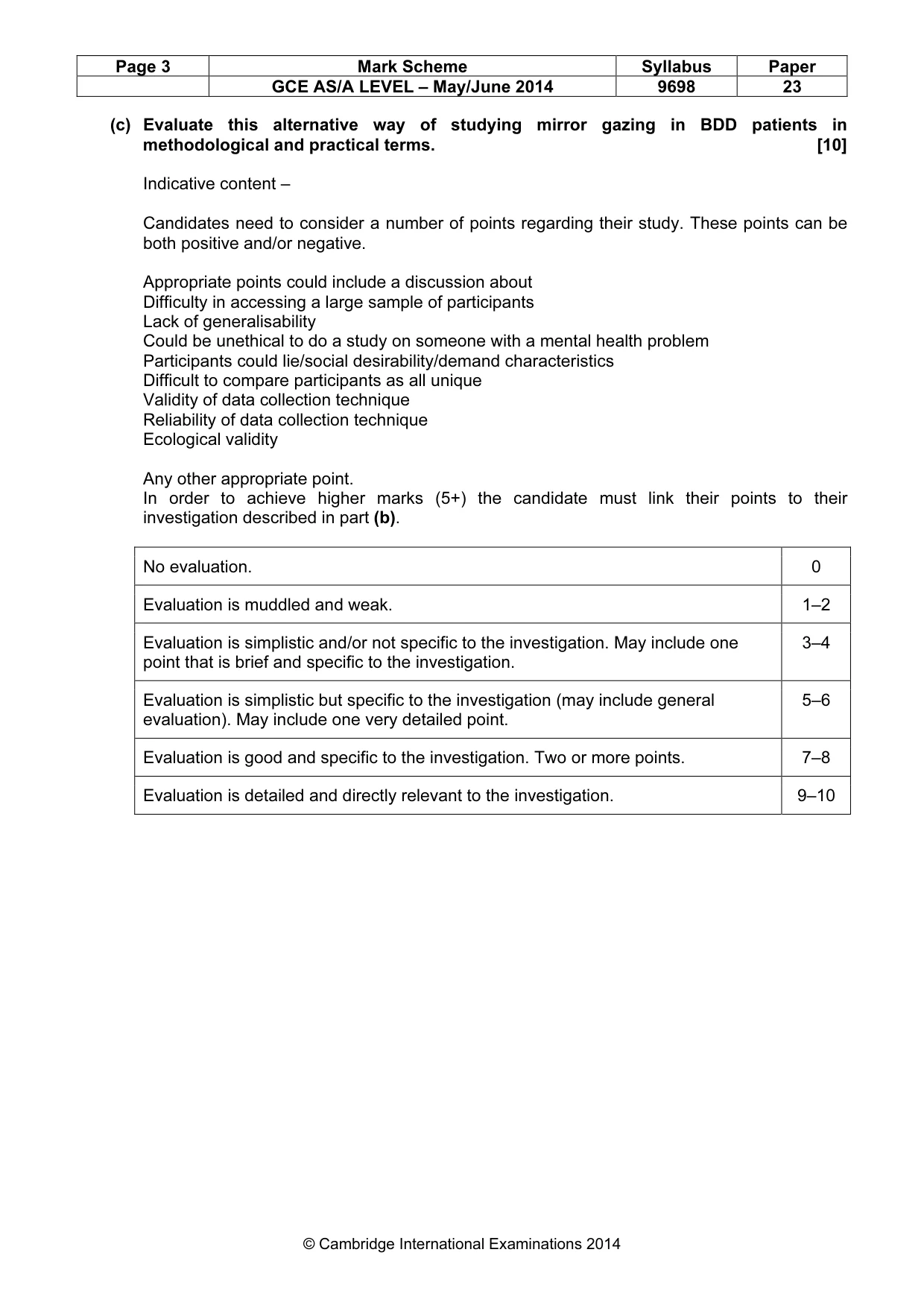 Mark scheme, page 3 of 10