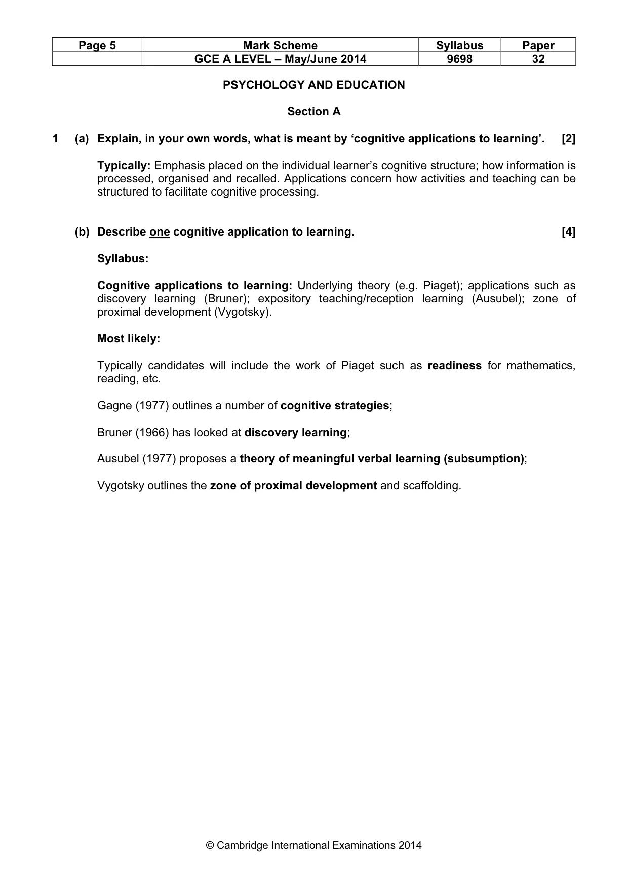 Mark scheme, page 5 of 24
