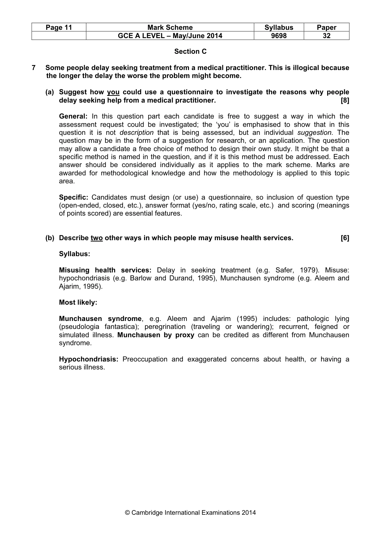 Mark scheme, page 11 of 24
