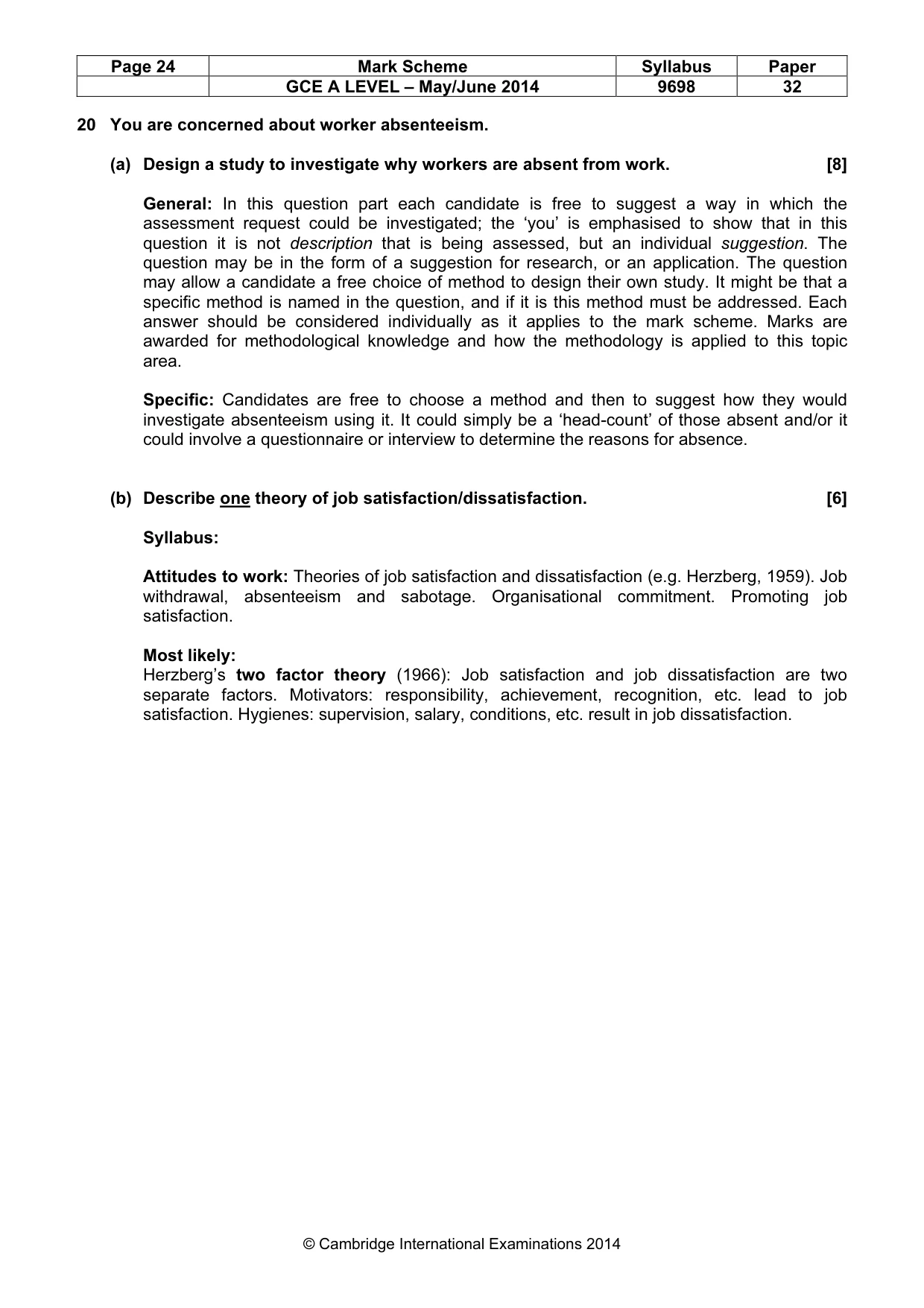 Mark scheme, page 24 of 24