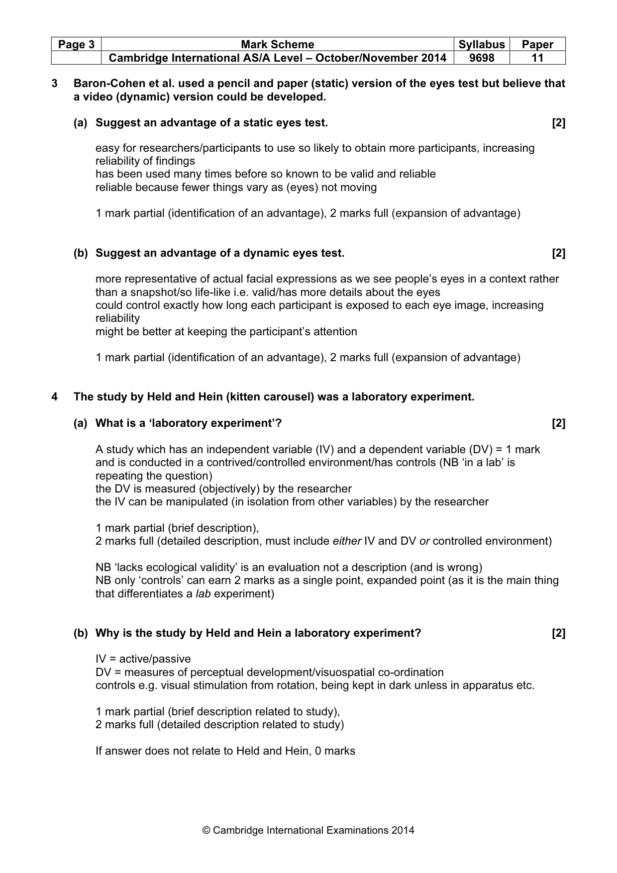 Mark scheme, page 3 of 12