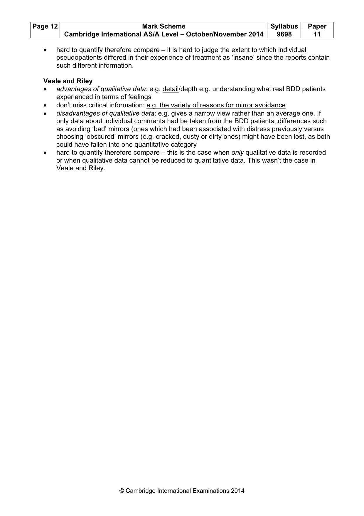 Mark scheme, page 12 of 12