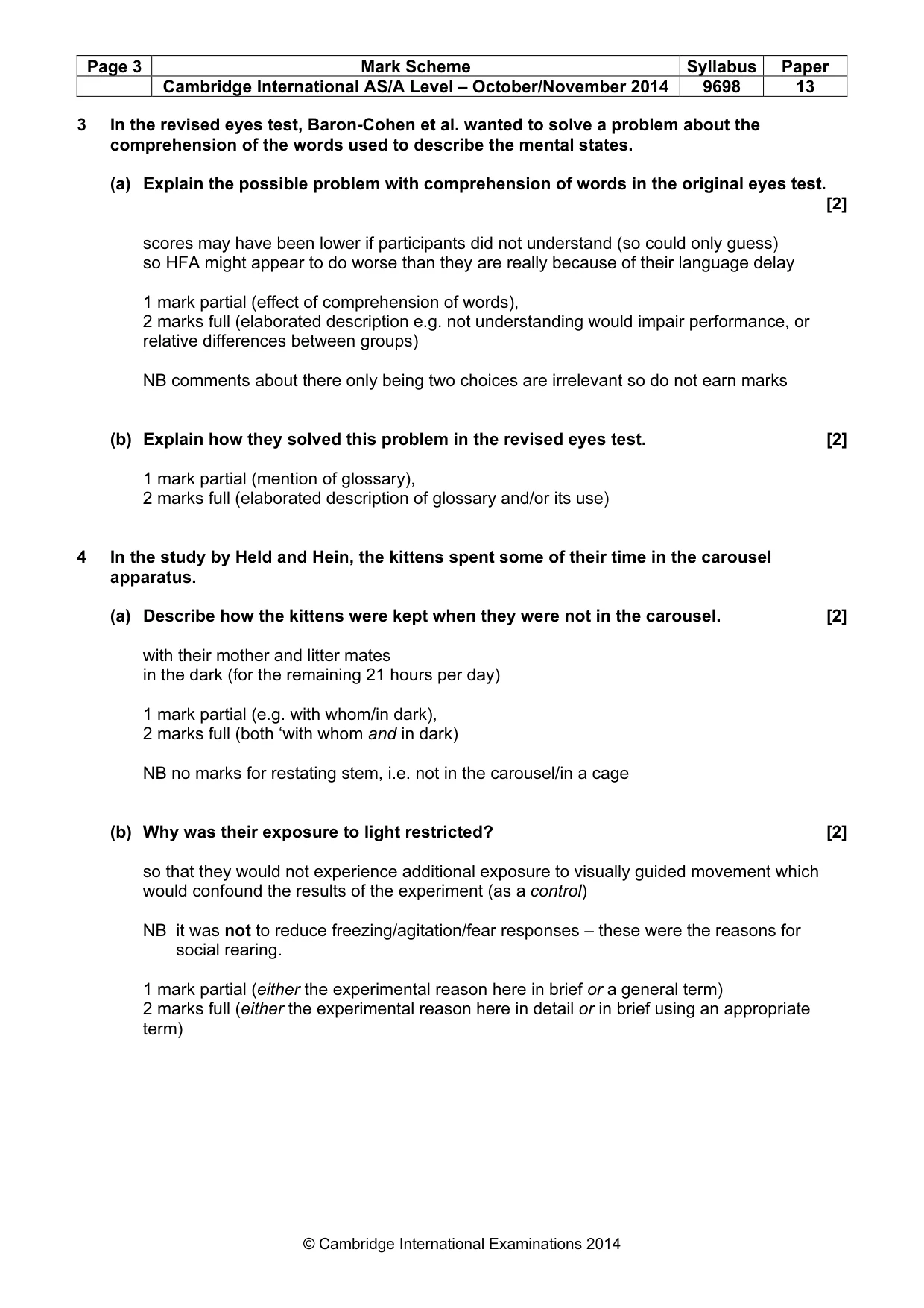 Mark scheme, page 3 of 13