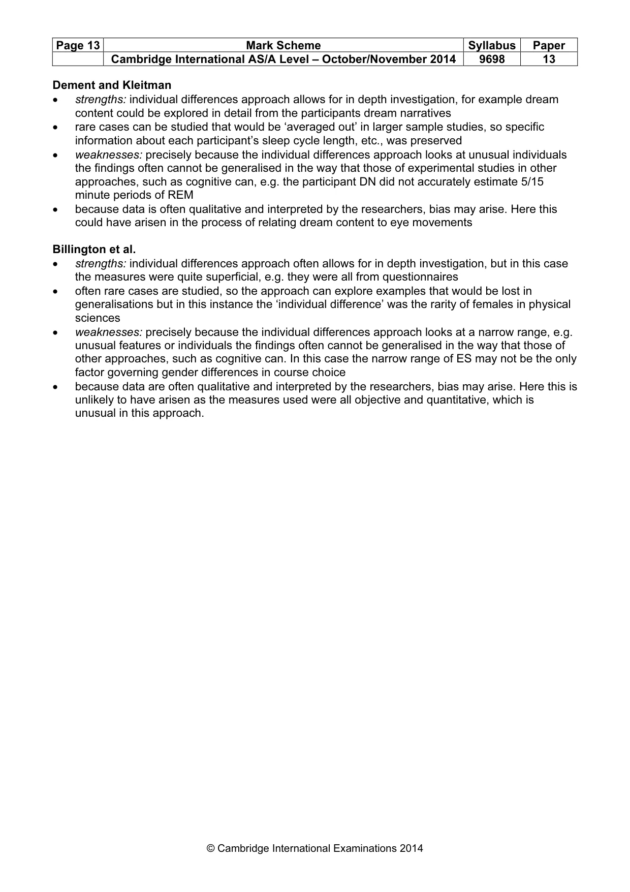 Mark scheme, page 13 of 13