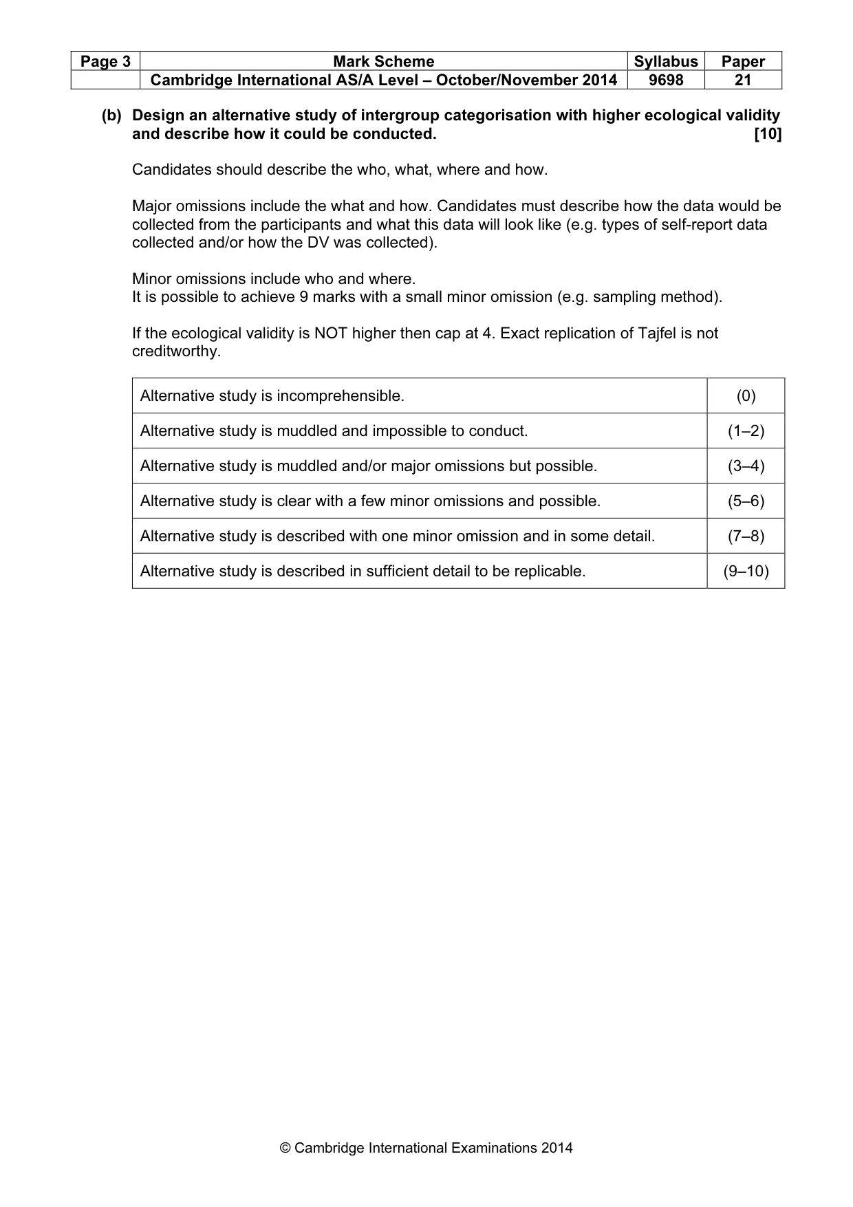 Mark scheme, page 3 of 11