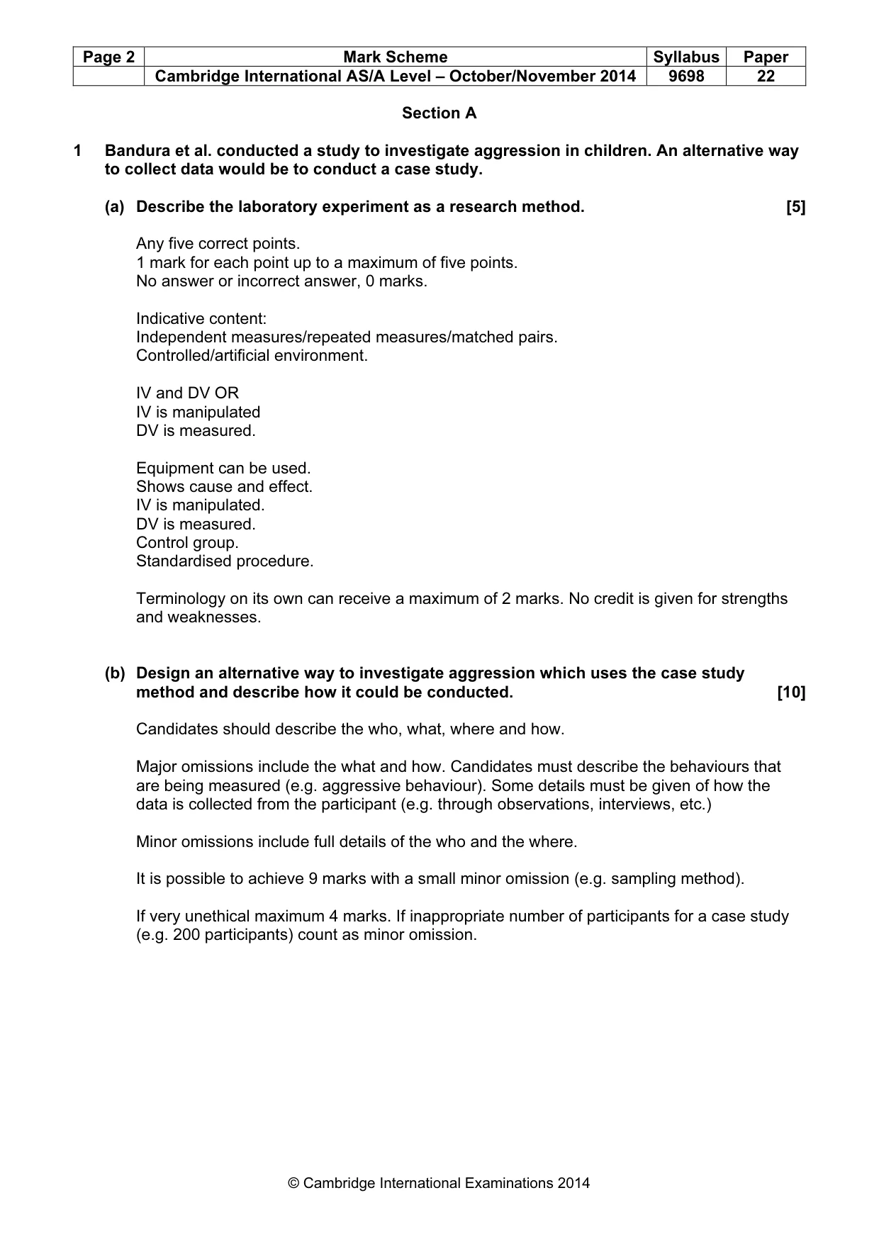 Mark scheme, page 2 of 10